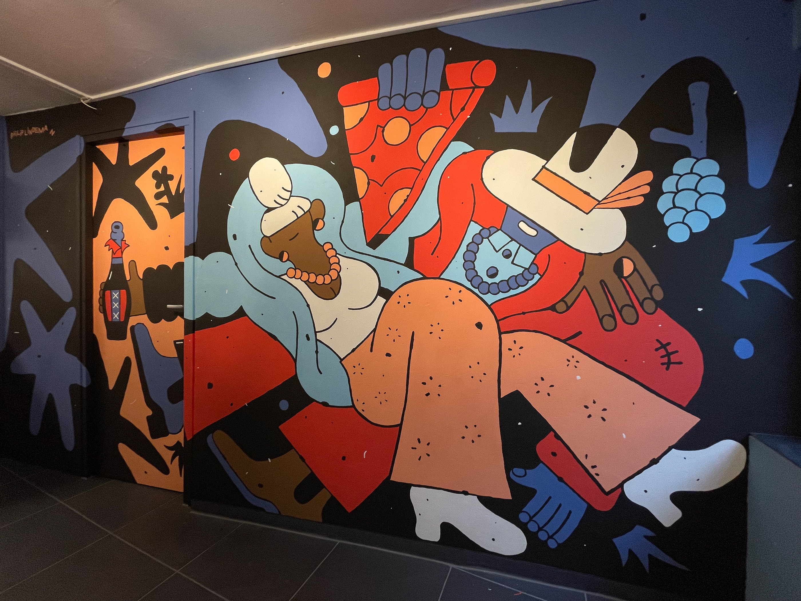 art Graffiti ILLUSTRATION  Mural painting   Pizza streetart