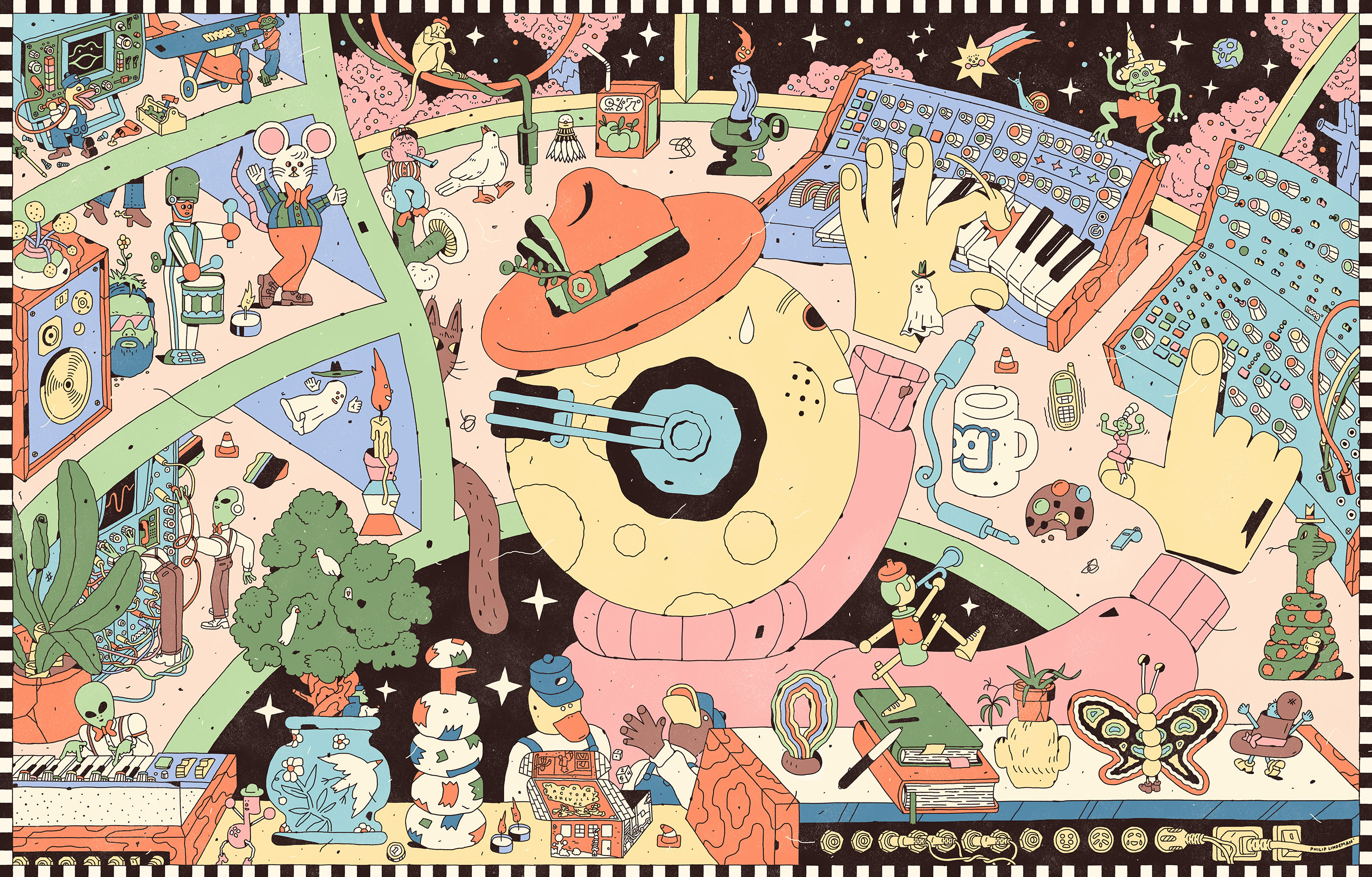 artwork ILLUSTRATION  moog Moogsynthesizer music Packaging poster productdesign studio synthesizer