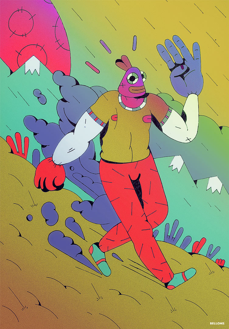 Lilidesbellons illustrations graphicdesign monsters www.lilidesbellons.com