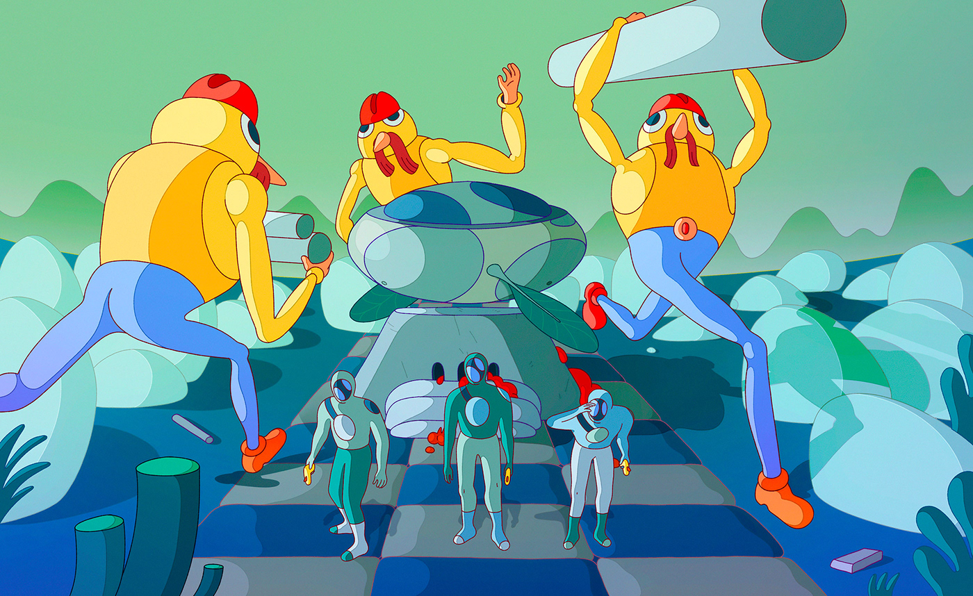 artwork characterdesign DIGITALDRAWING draw Drawing  illustrations Illustrator Landscape Lilidesbellons Scifi