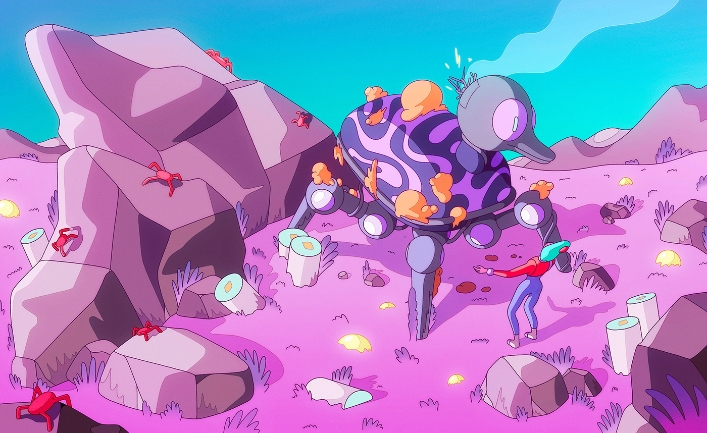 artwork characterdesign DIGITALDRAWING draw Drawing  illustrations Illustrator Landscape Lilidesbellons Scifi