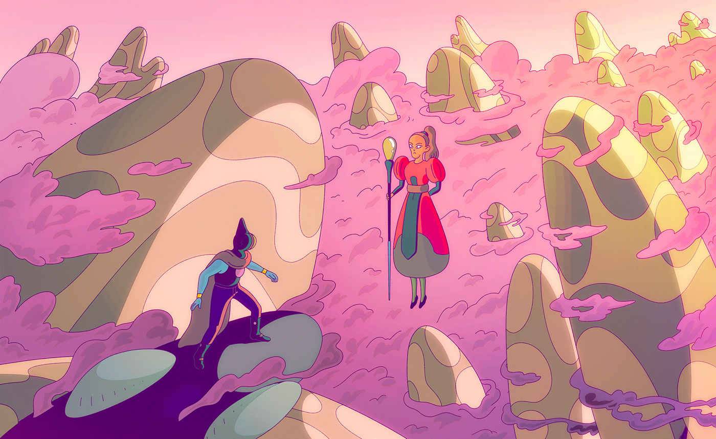 artwork characterdesign DIGITALDRAWING draw Drawing  illustrations Illustrator Landscape Lilidesbellons Scifi