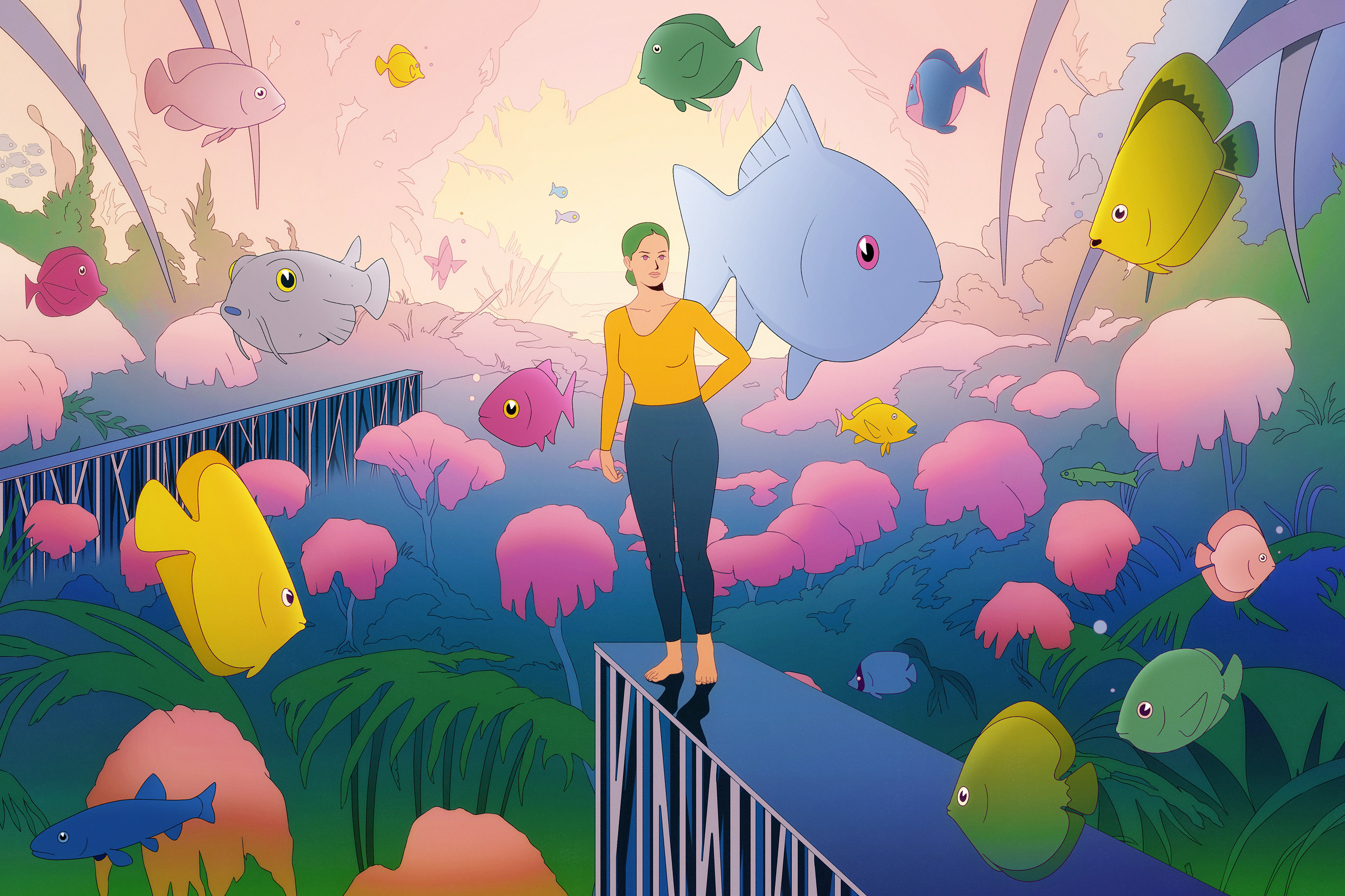 background Character design  Drawing  Flowers ILLUSTRATION  Lilidesbellons Matte Painting Nature Scifi