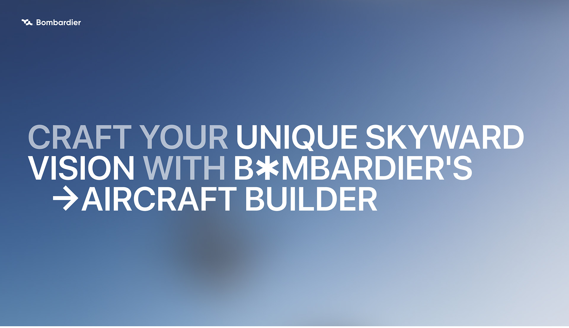 Bombardier Configurator – Plane Customizer | UX & UI Design