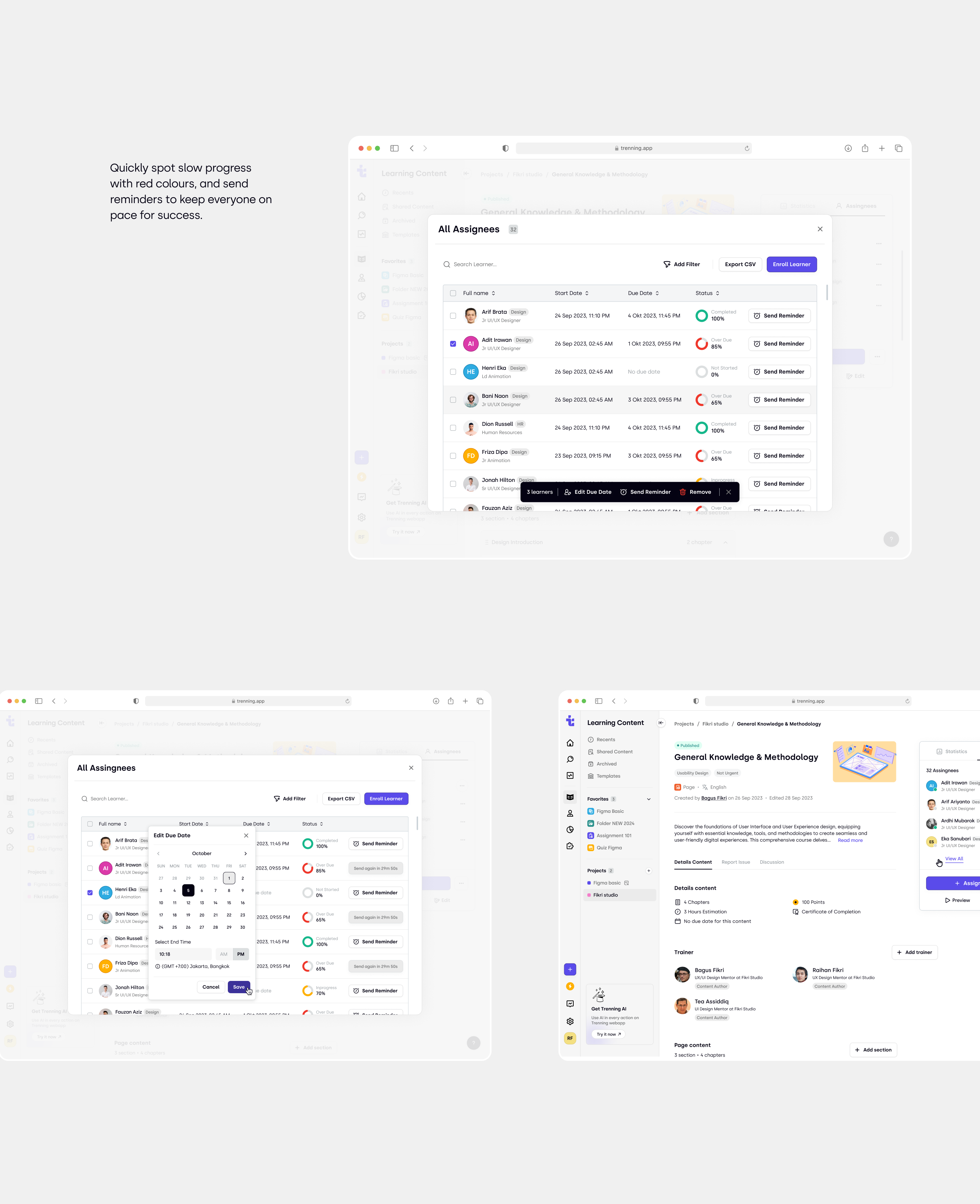 UI/UX ui 设计 SAAS 学习应用产品设计教育 LMS web 应用培训课程