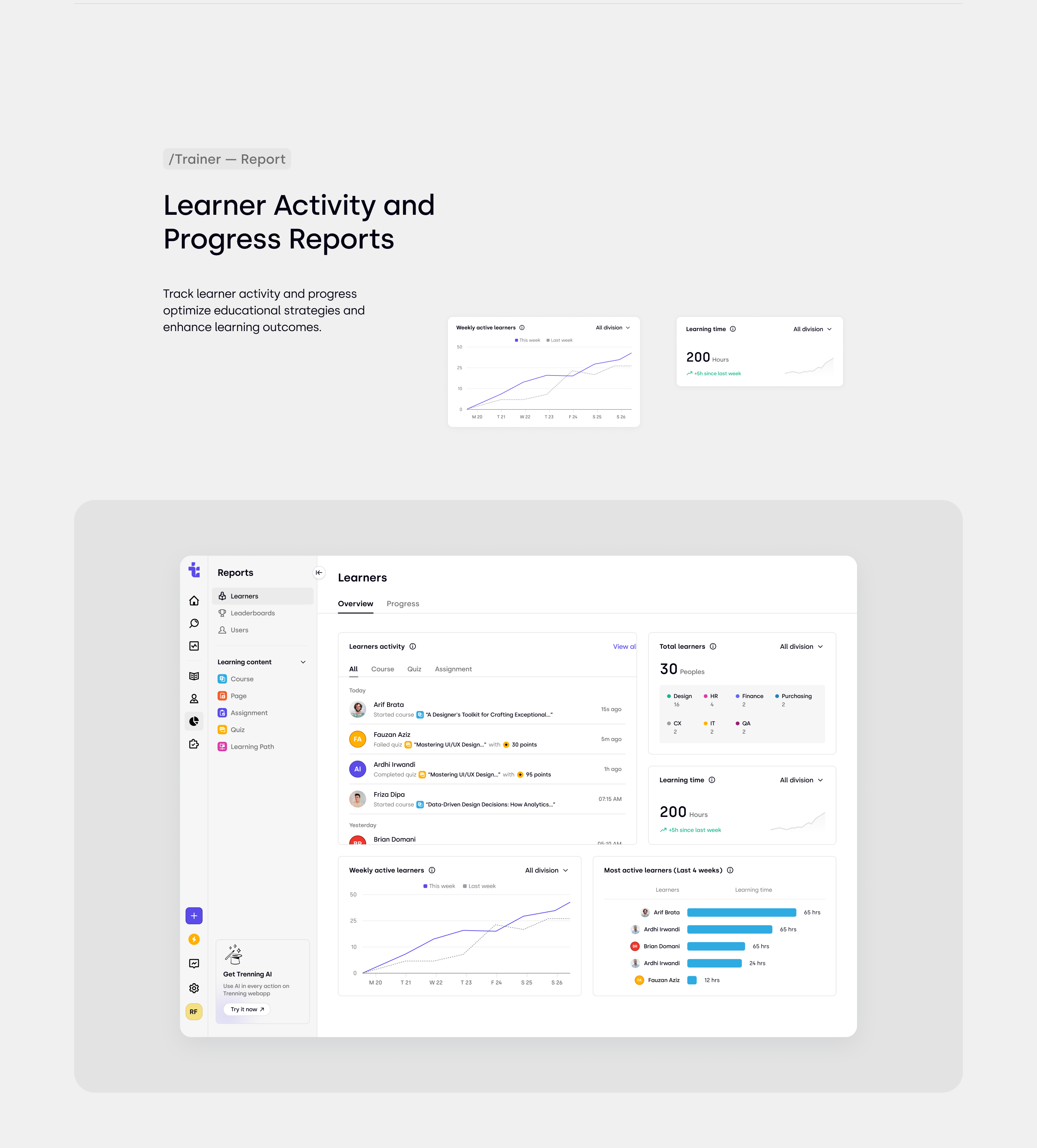 UI/UX ui 设计 SAAS 学习应用产品设计教育 LMS web 应用培训课程