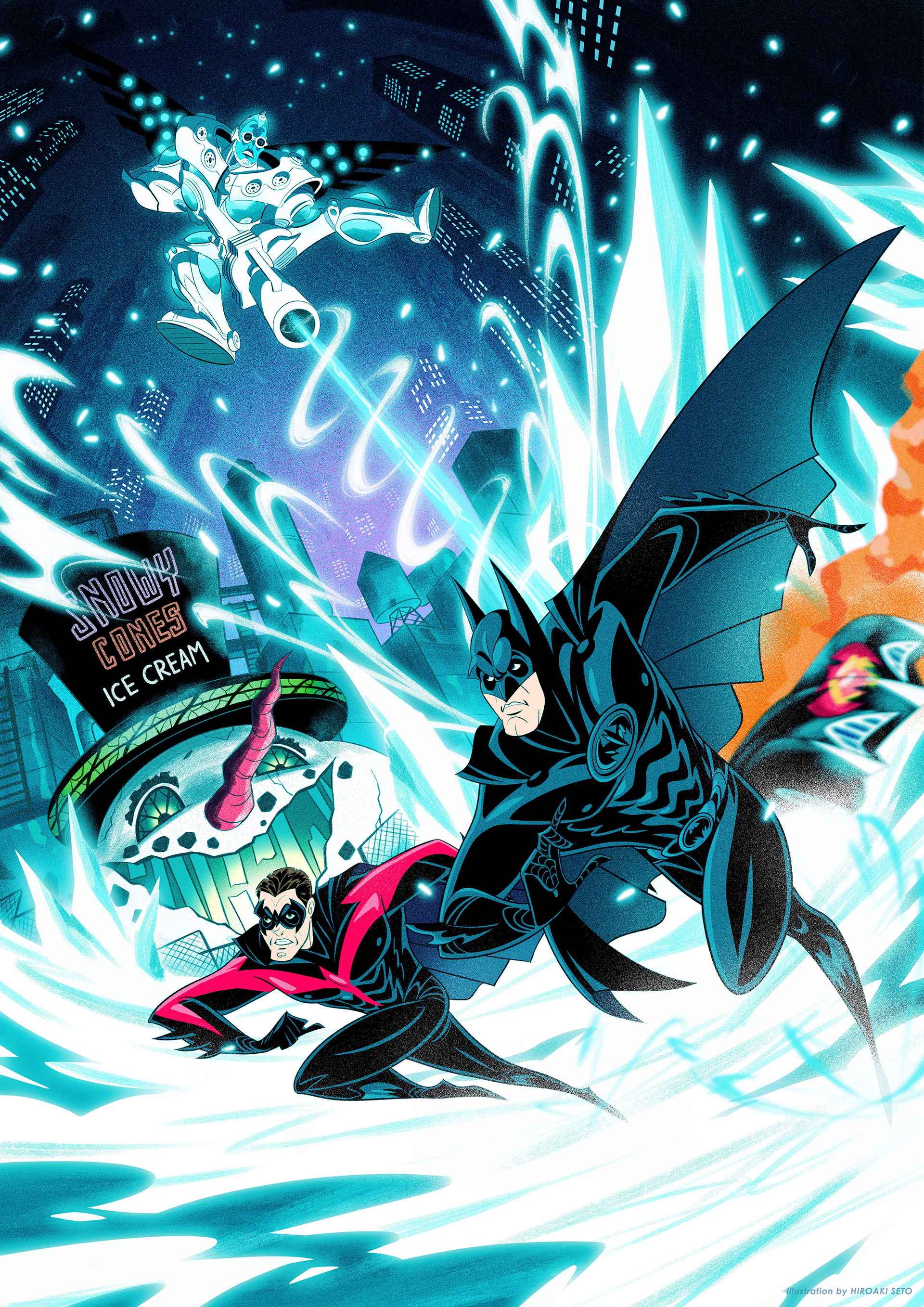 ILLUSTRATION  Character design  concept art cartoon digital illustration batman Dc Comics Drawing  painting   artwork