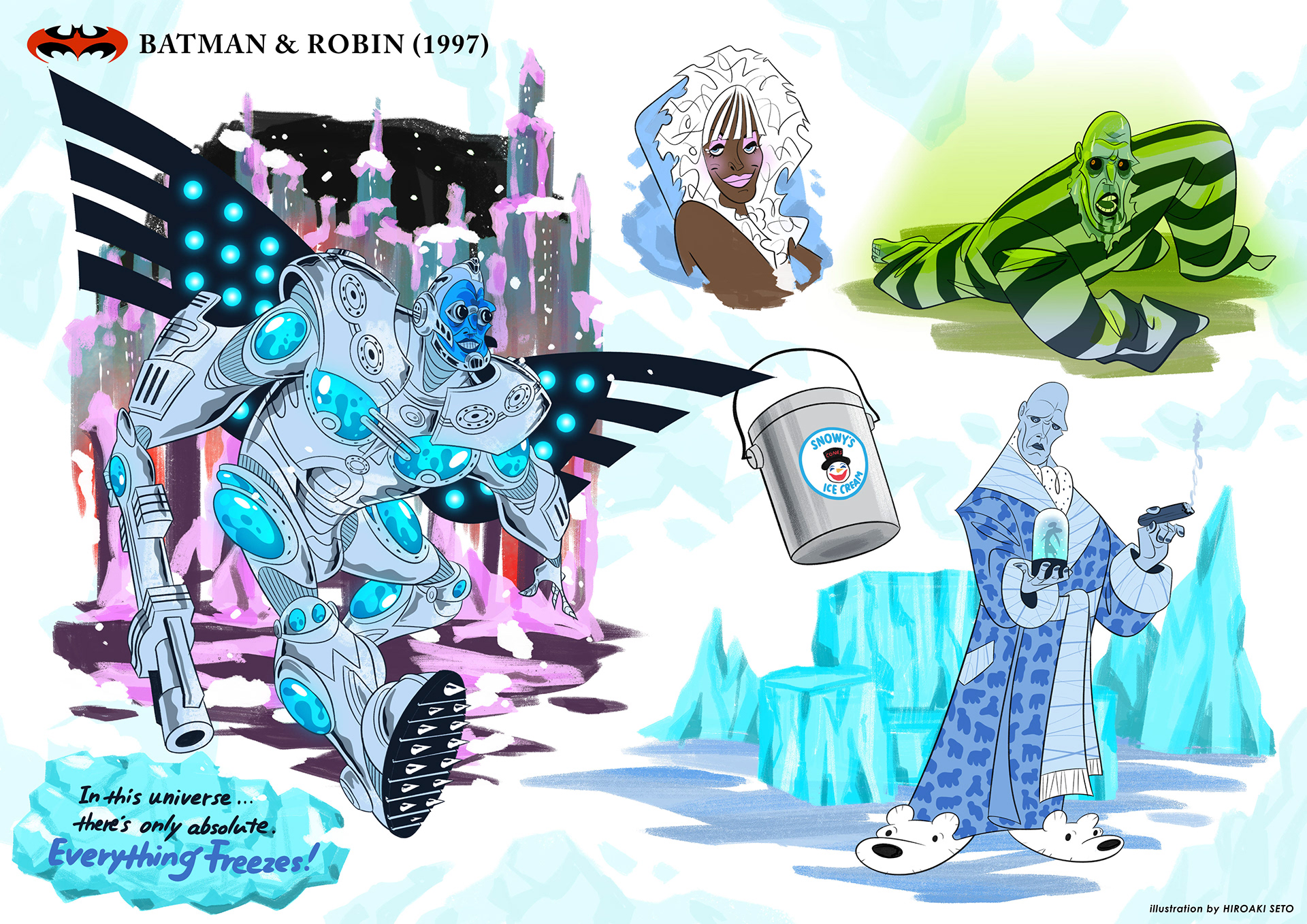 ILLUSTRATION  Character design  concept art cartoon digital illustration batman Dc Comics Drawing  painting   artwork