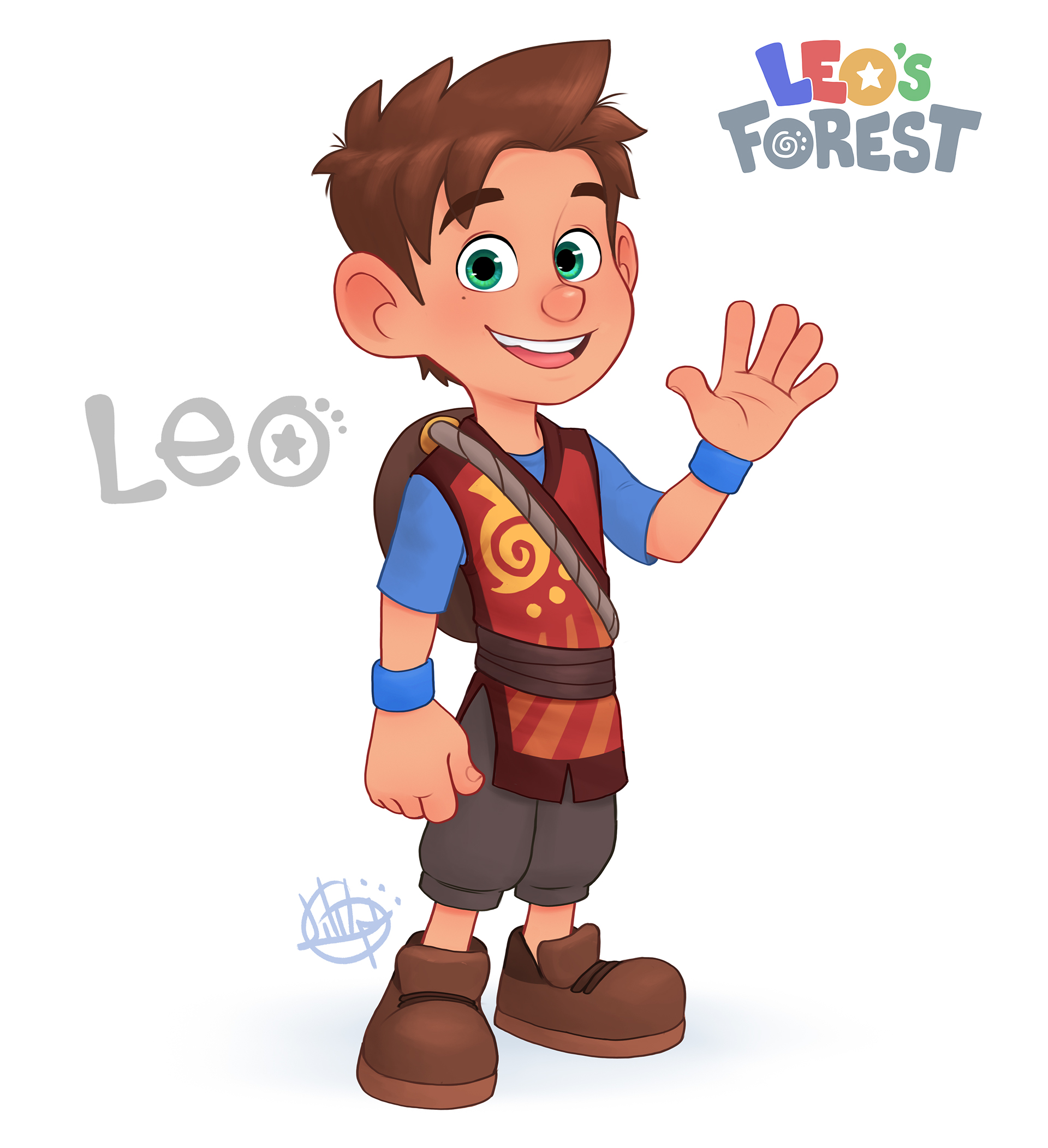 Character design  personal project luigi lucarelli Leo's Forest