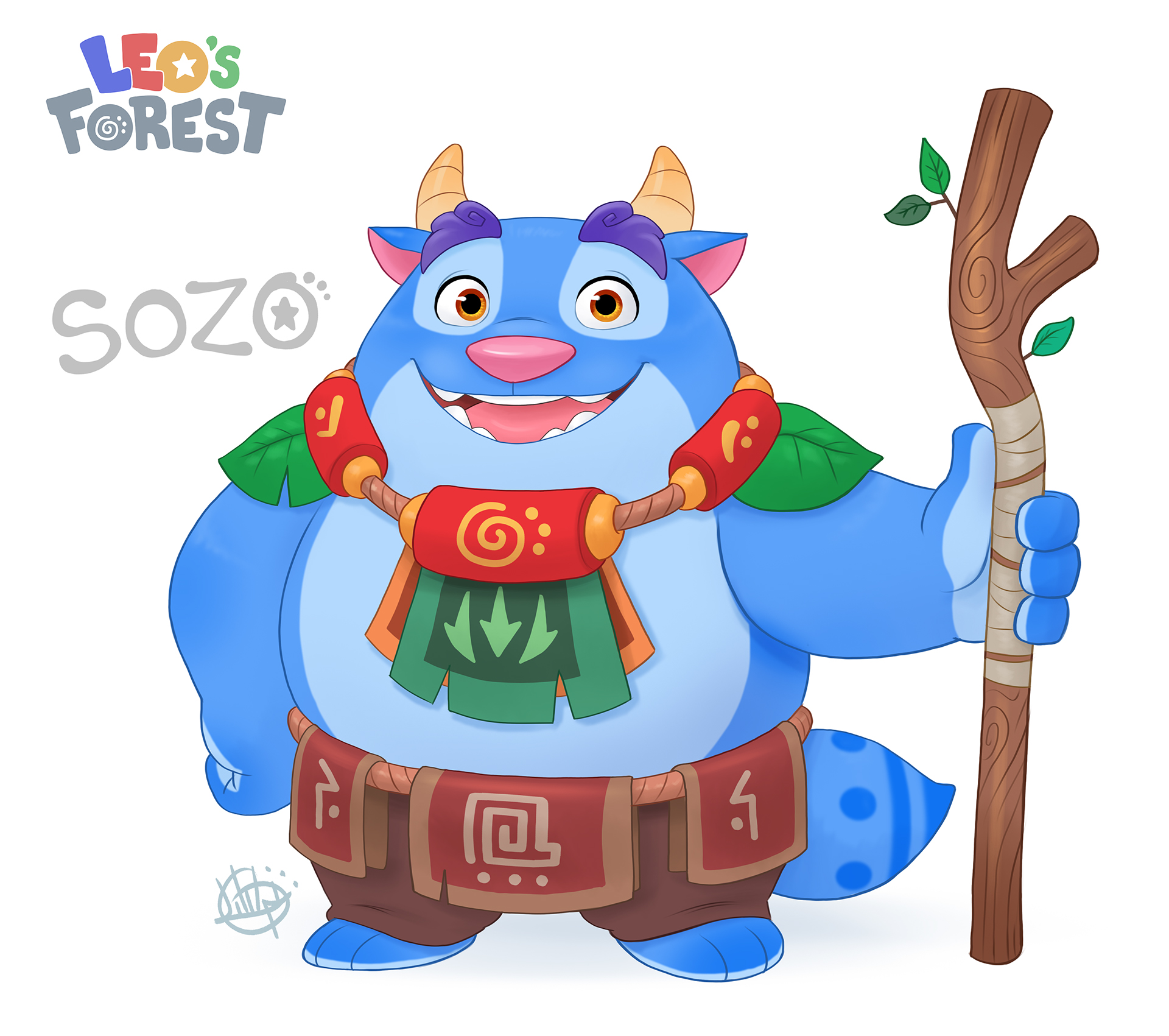 Character design  personal project luigi lucarelli Leo's Forest