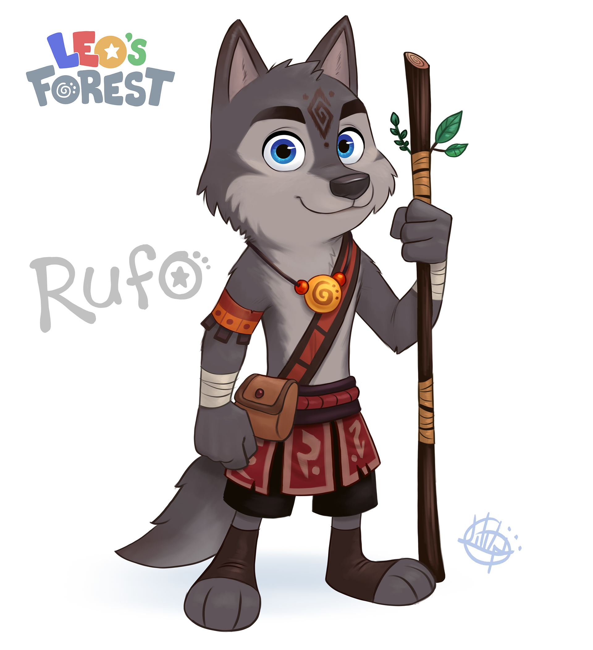 Character design  personal project luigi lucarelli Leo's Forest