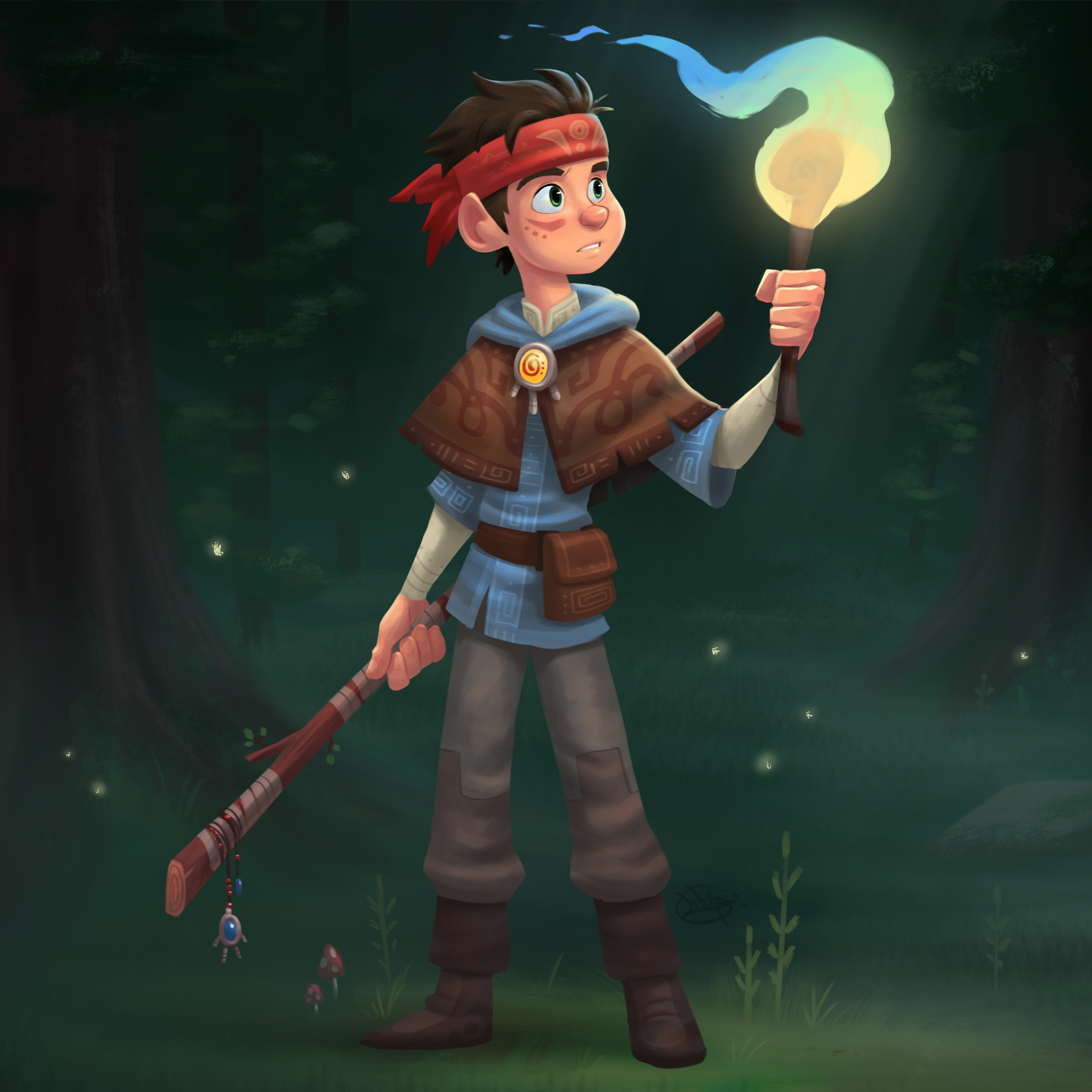 Character design  personal project luigi lucarelli Leo's Forest