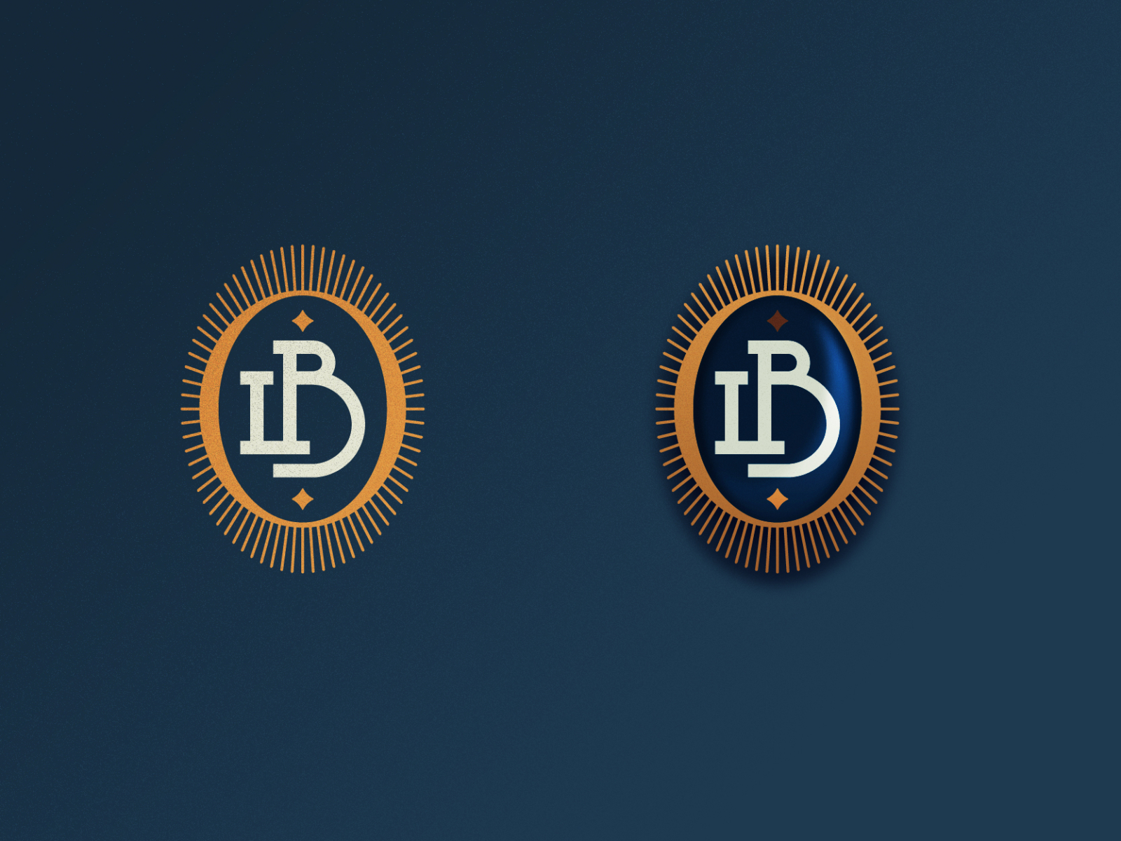 LB monogram pendant