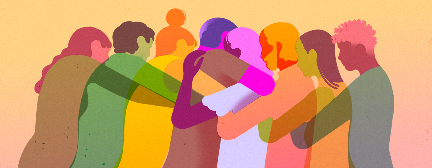 aarp girlfriend women genx friendship Health Relationships conceptual illustration Editorial Illustration ILLUSTRATION