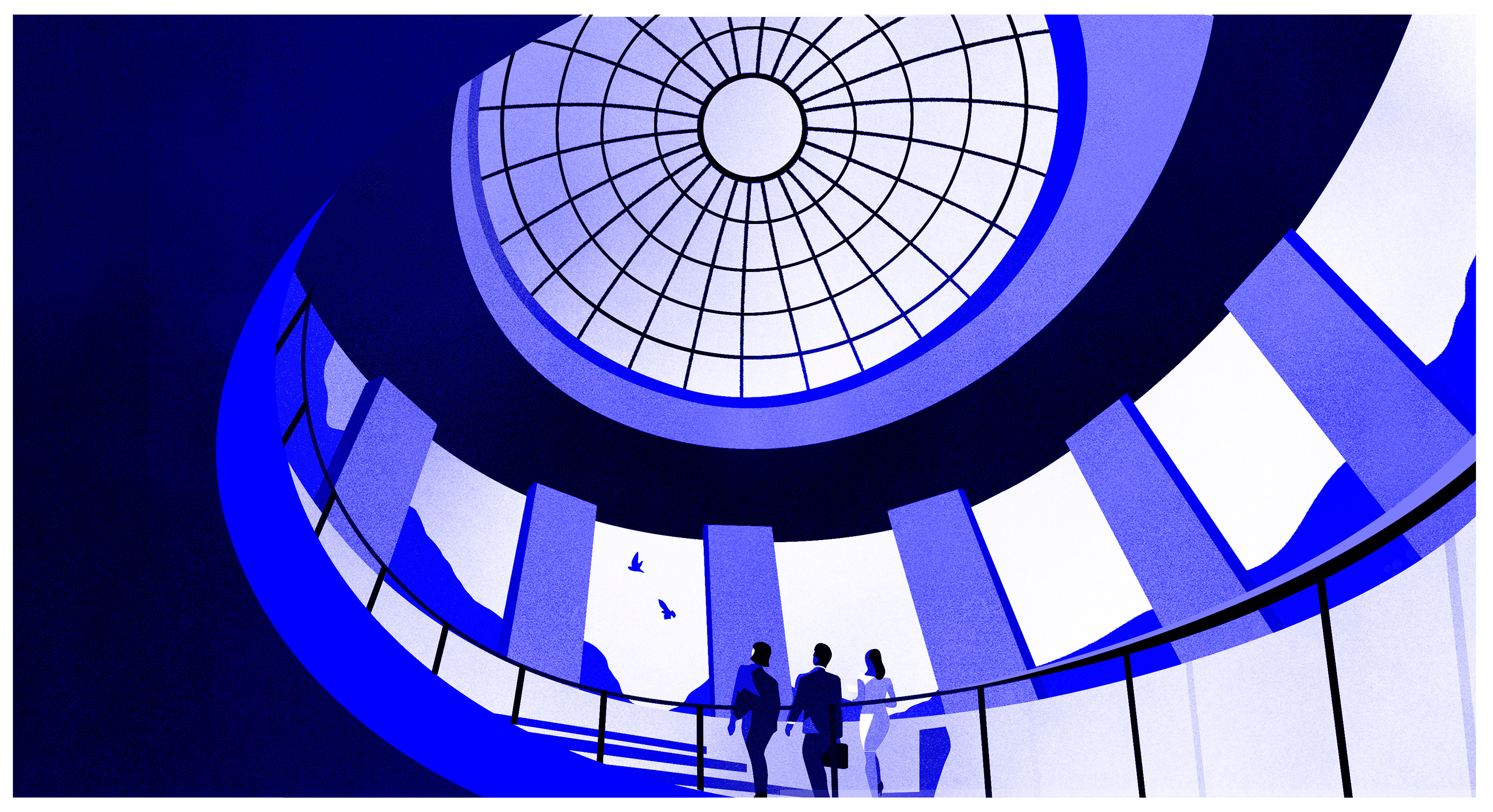 blue business graphic ILLUSTRATION  vogue