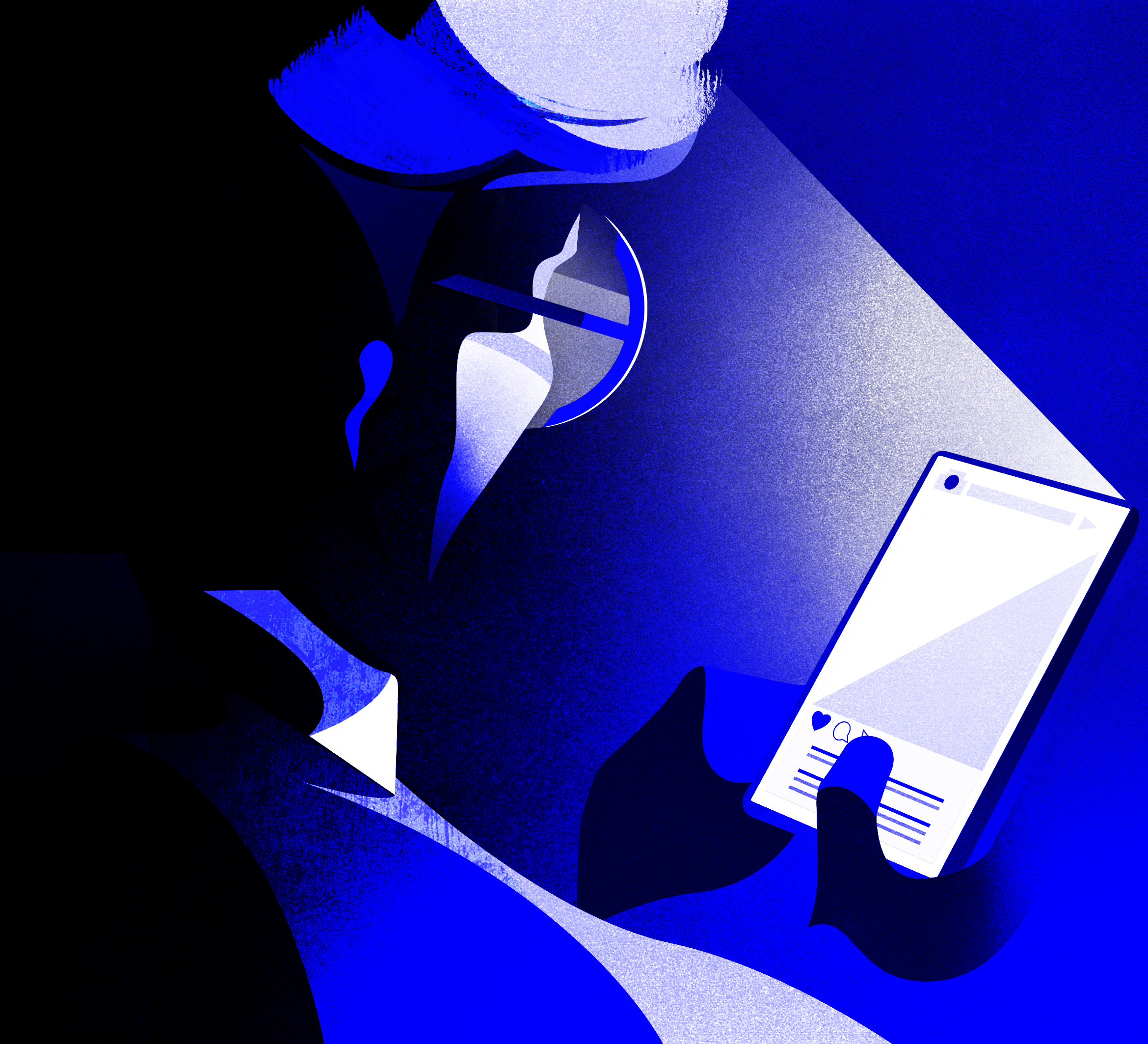 blue business graphic ILLUSTRATION  vogue