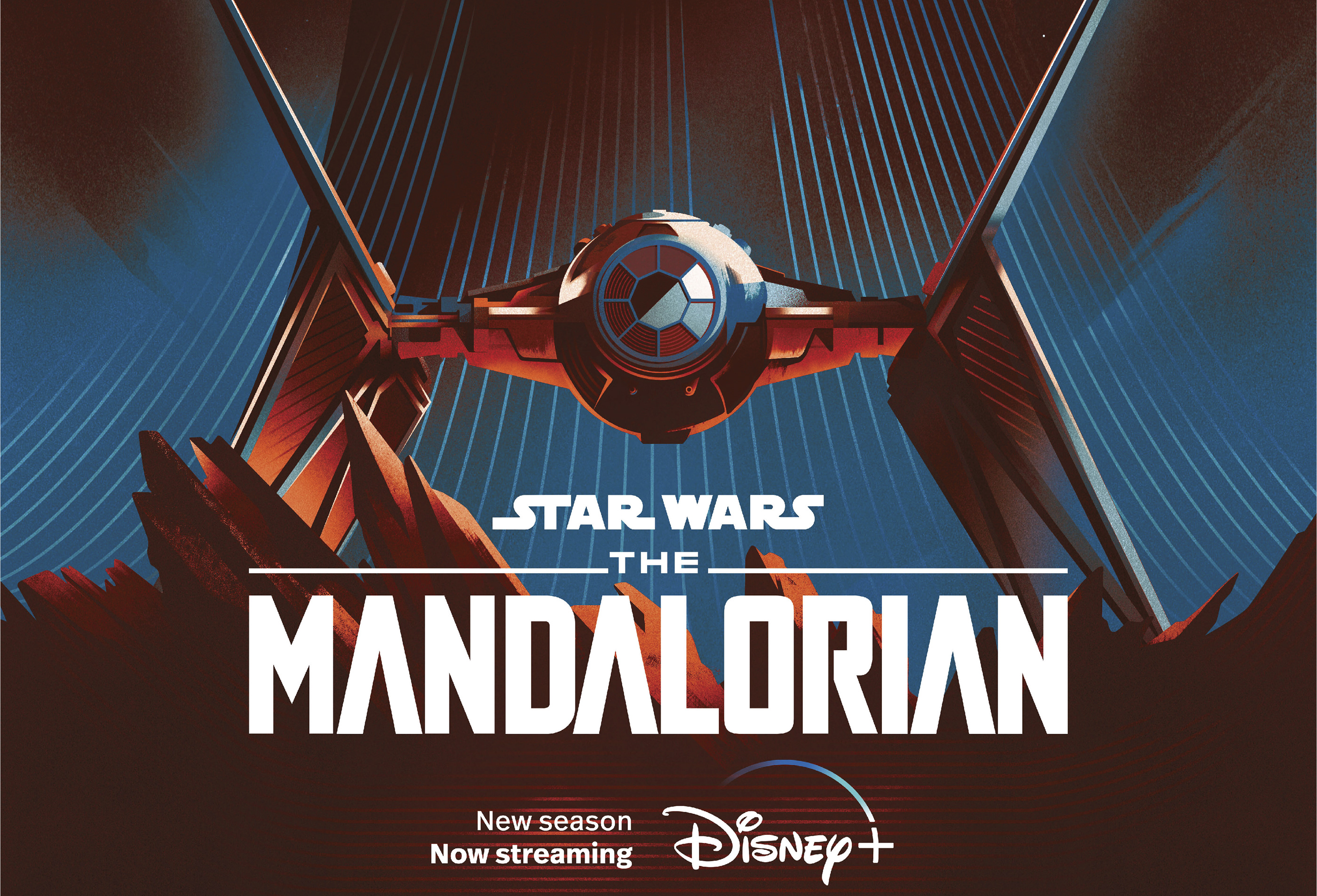 design disney ILLUSTRATION  mandalorian poster star wars
