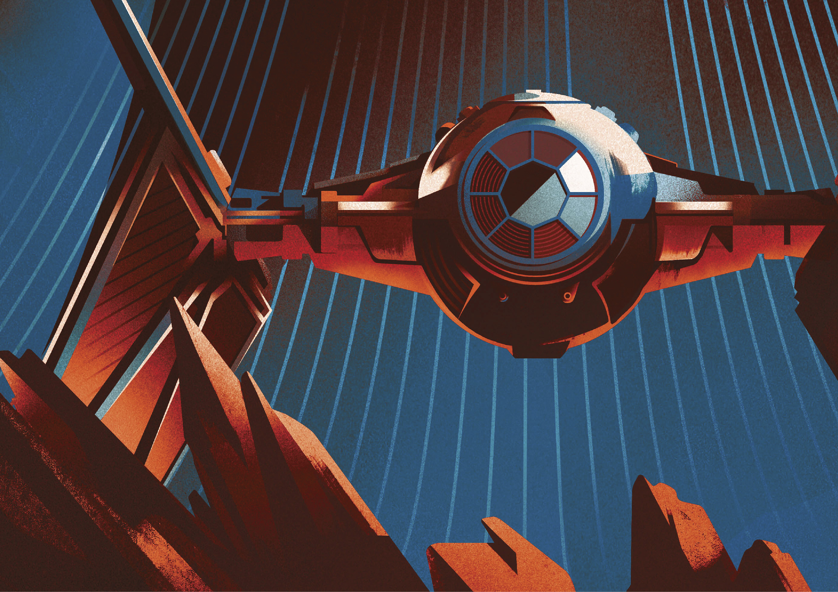 design disney ILLUSTRATION  mandalorian poster star wars