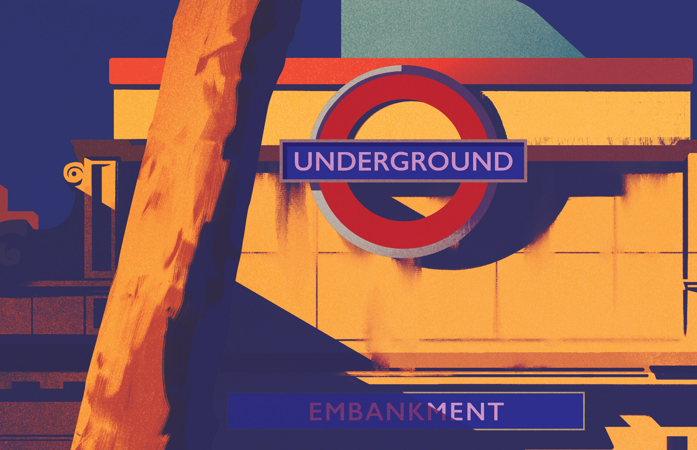 ILLUSTRATION  London city transportation people architecture Travel