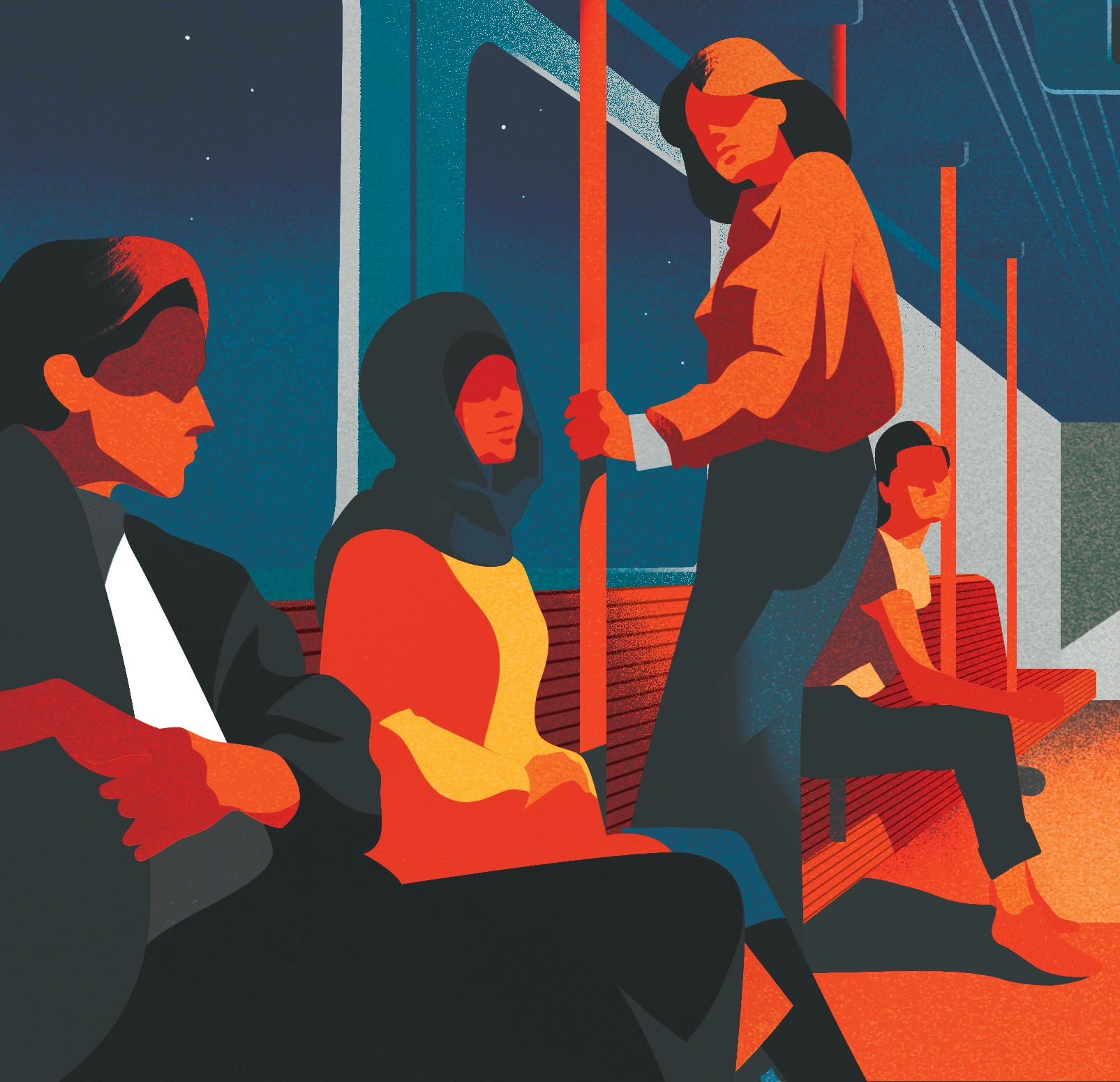 ILLUSTRATION  London city transportation people architecture Travel