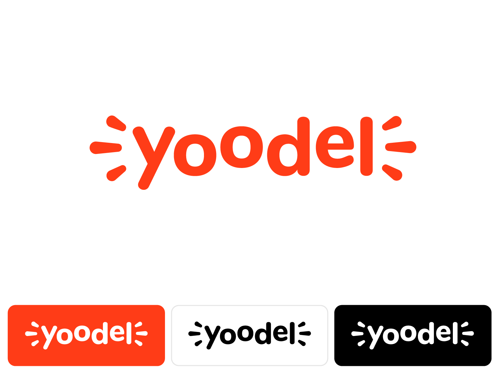 Yoodel 文字标记设计品牌标识快乐沟通社区兴奋喜悦快乐跳跃标记符号图标爱 mihai dolganiuc 设计分享呼喊唱歌说话类型排版文本定制声音
