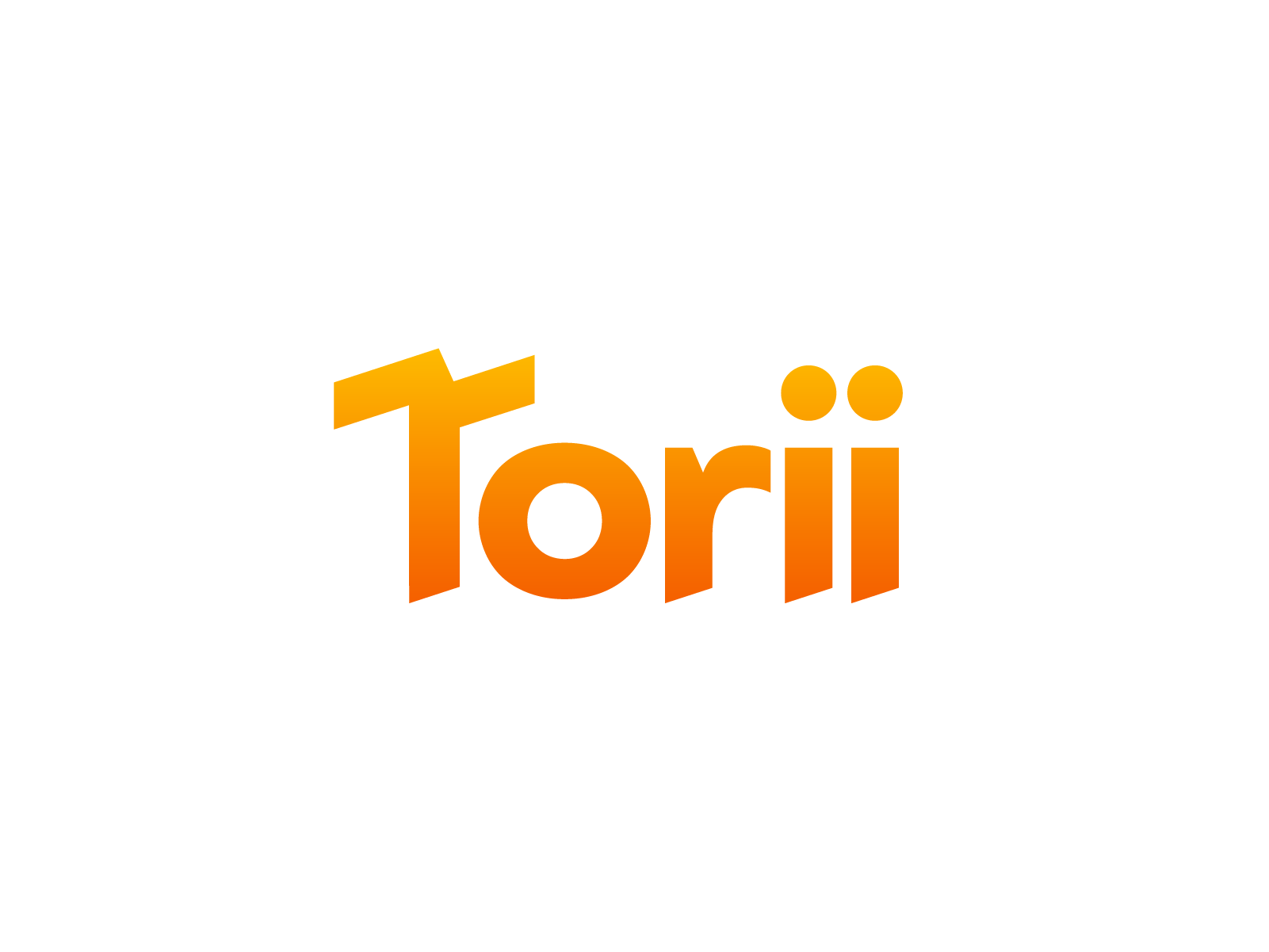 Torii字标模板，IT公司角度快速闪光闪电雷声品牌品牌公司动态突变IT科技字母t级别楼梯向上标志符号符号图标mihai dolganiuc设计最大头像透视几何角度海报封面版进度增长规模模板设计图形saas产品类型排版文本定制