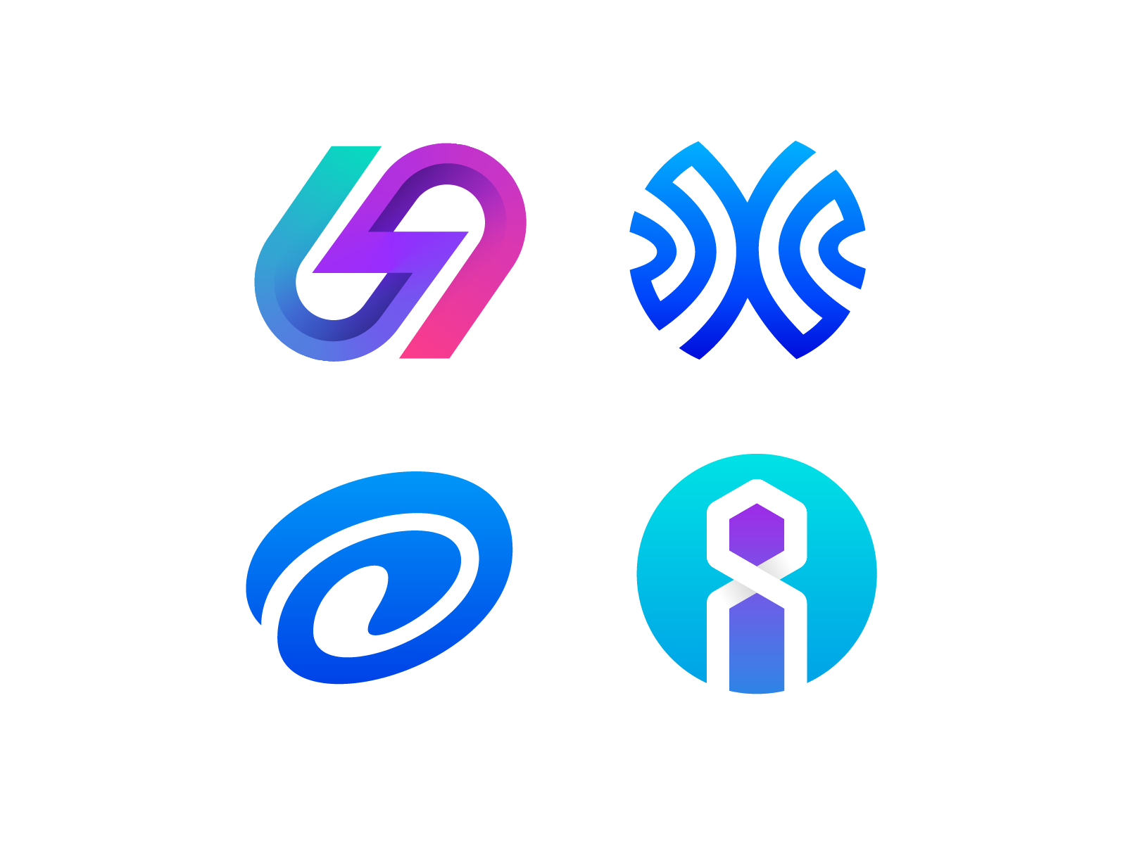 Inoovaty所有IT公司标志标志（未使用，出售） 闪电雷声品牌标志品牌云架构连接统一速度快速出售人类IT软件技术标志标志标志编程创业公司标志两对未使用