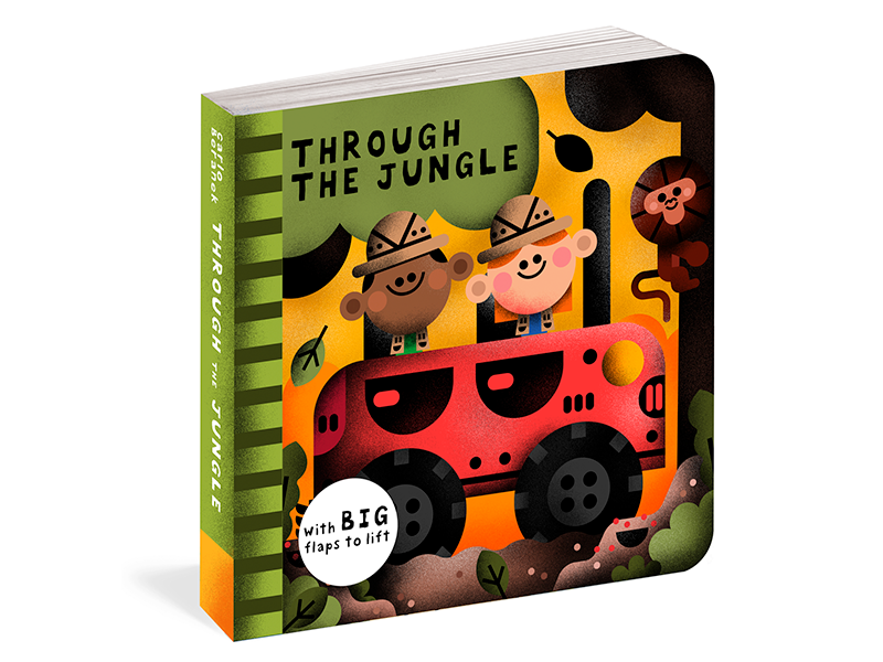Through The Jungle boardbook book fish flaps illustration illustrator.png