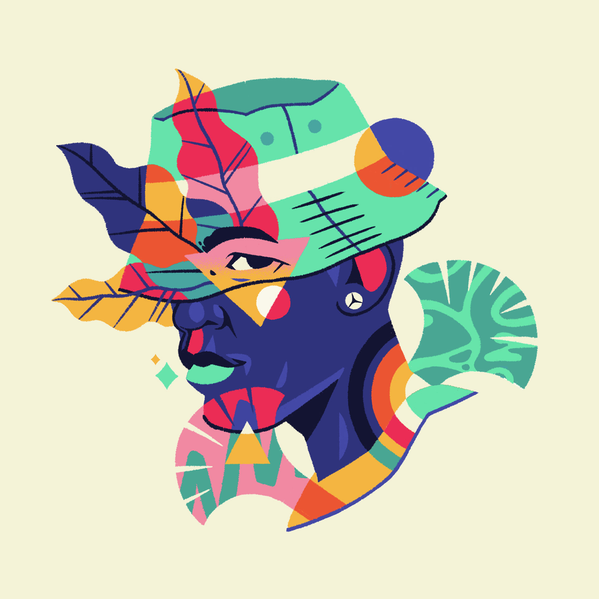 colores flatcolor ilustracion ilustration naturaleza Nature Tropical t (3).jpg