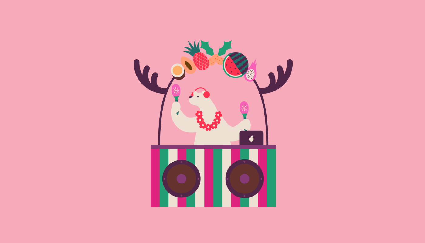 beach Christmas Holiday new year santa xmas (3).gif