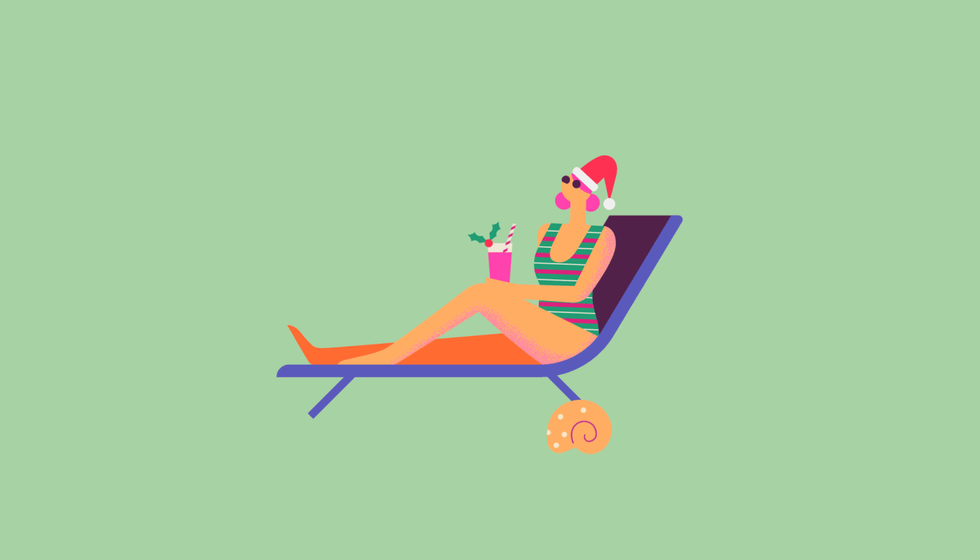 beach Christmas Holiday new year santa xmas (4).gif