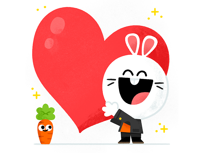 El-Oh-Vee-Ee book bunny carrot cute fun heart illustration illustrator.jpg