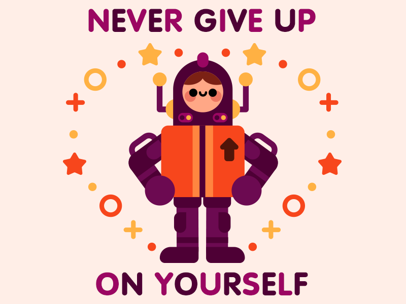 Never give up! astronaut character cute dreams illustration motivation.png
