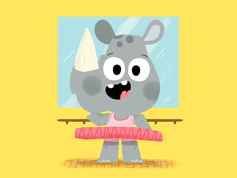 Ballet party animals cute drawing fun illustration illustrator kids ki.jpg