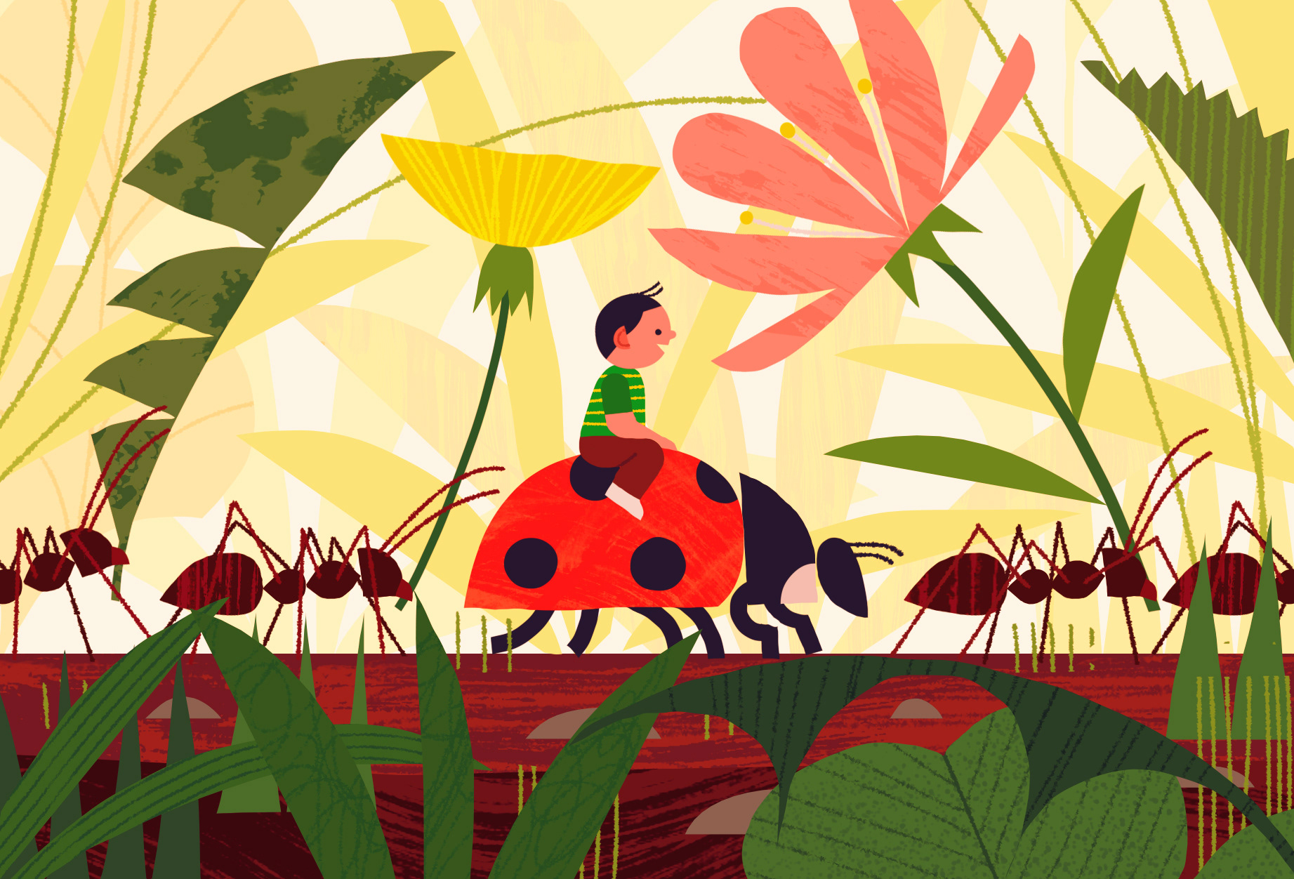 animals ants artwork cute Digital Art  duck plants poster prints racoo (9).jpg