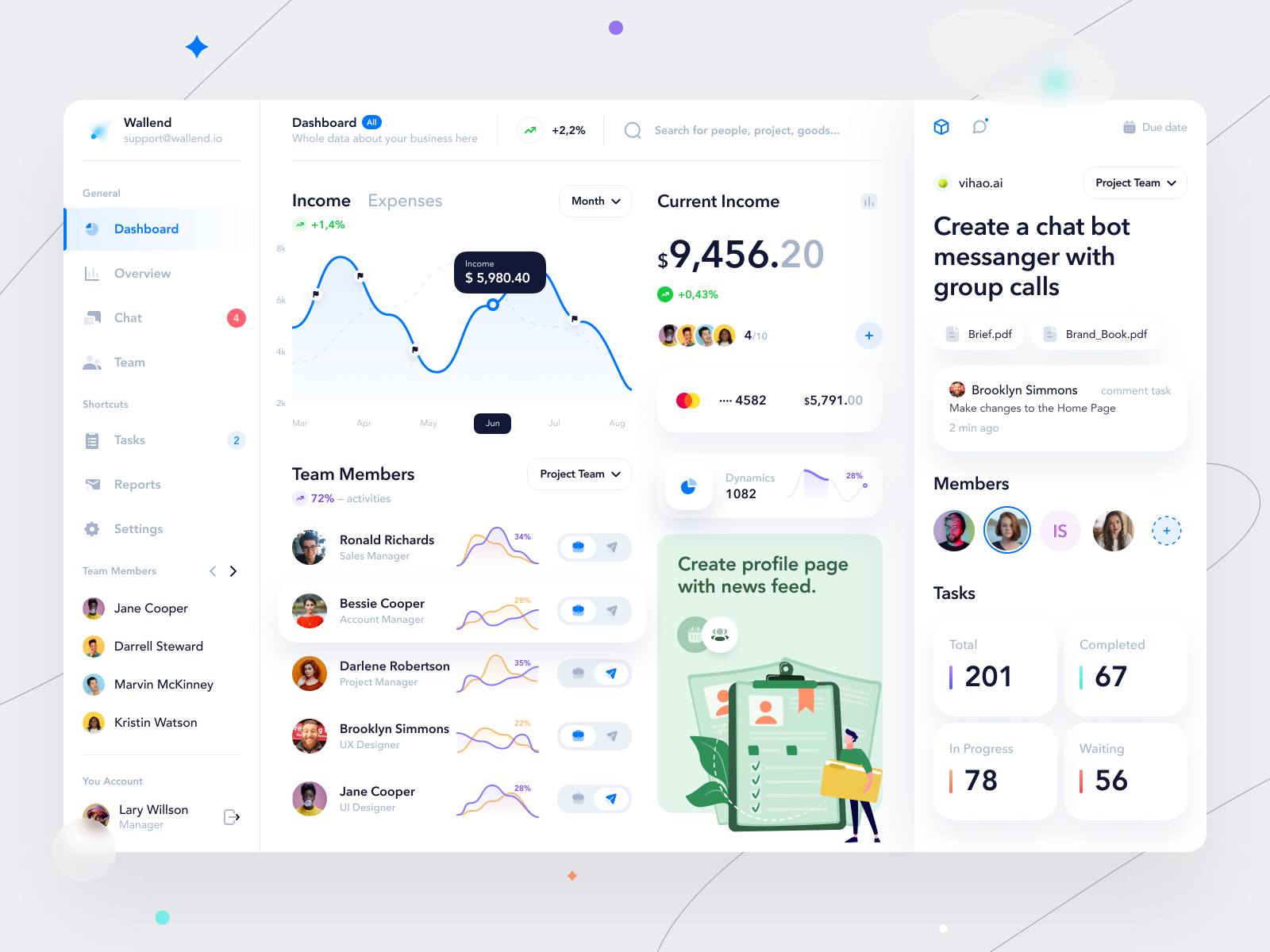 社区人工归类网页 Project Management Dashboard Design uiux ui design app uidesign clean.png