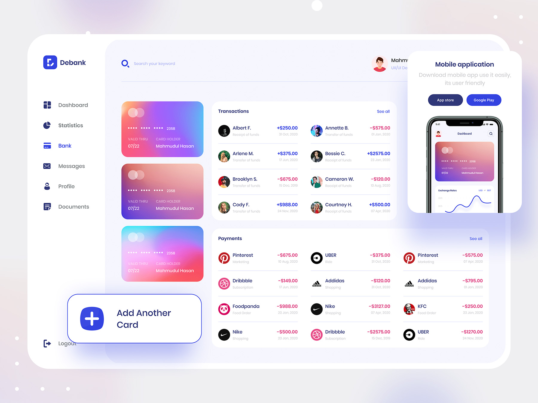 社区人工归类网页 Debank Bank Dashboard Design.jpg