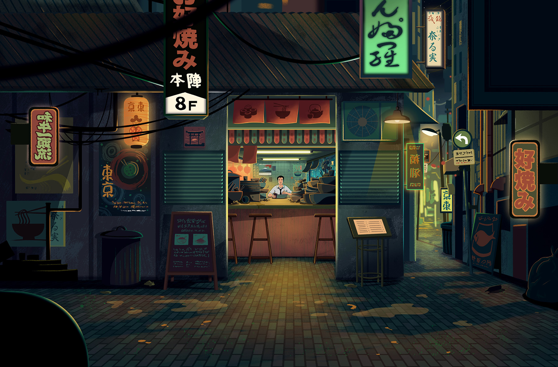 animation  Wagamamas Cinema advert noodles ramen direction Character d (2).jpg
