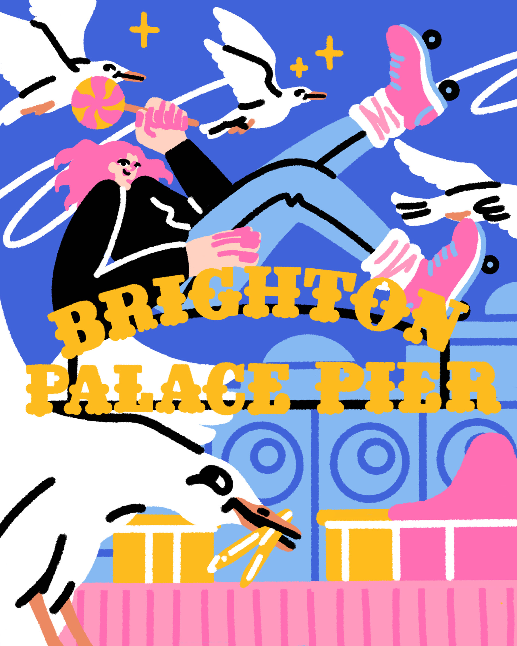 Brighton in a glimpse – An illustrated book project on Behance.jpg