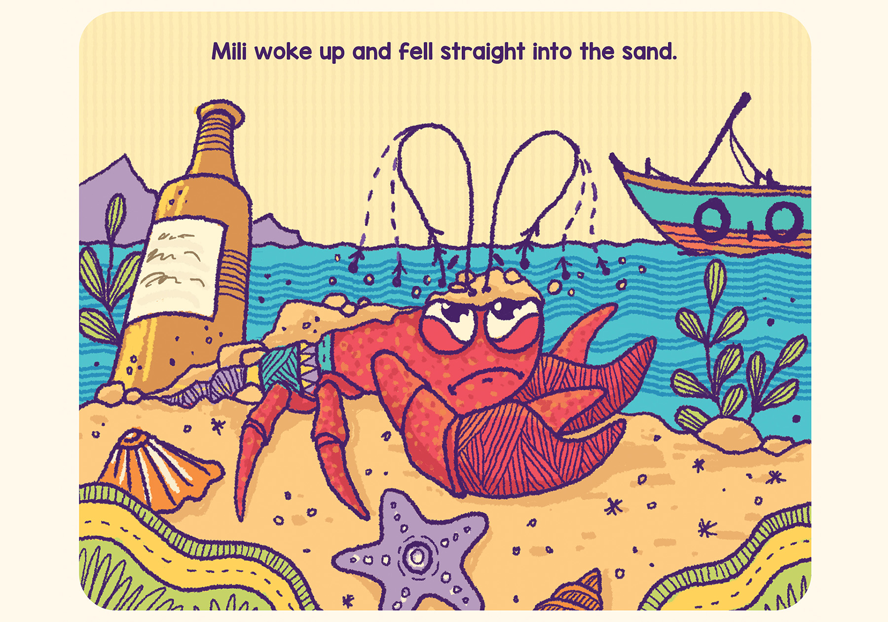 storybook crab cartoon children storybook Storybook art cartoon hermit (7).jpg