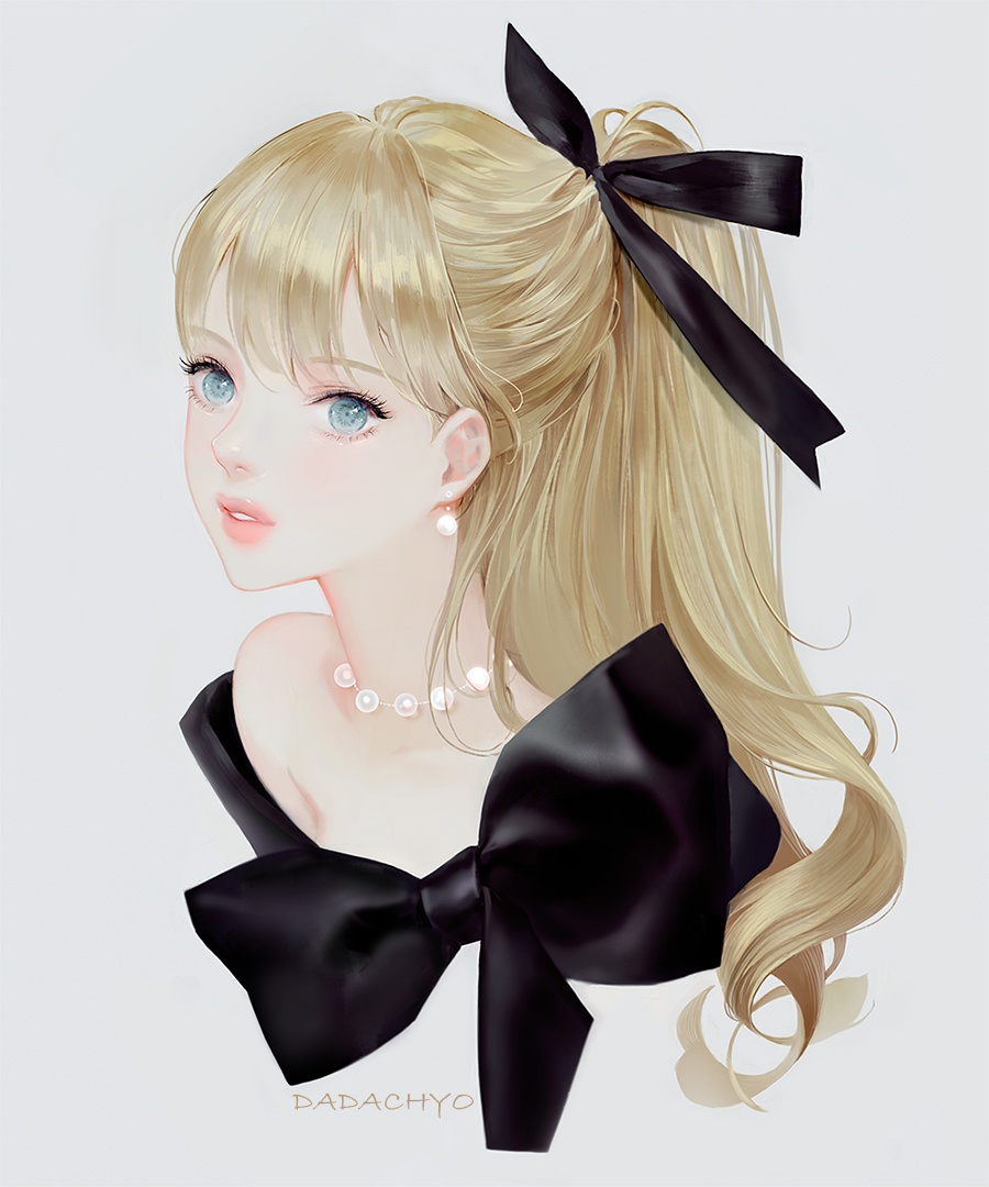 オリジナル Black ribbon - DADACHYO的插画.jpg