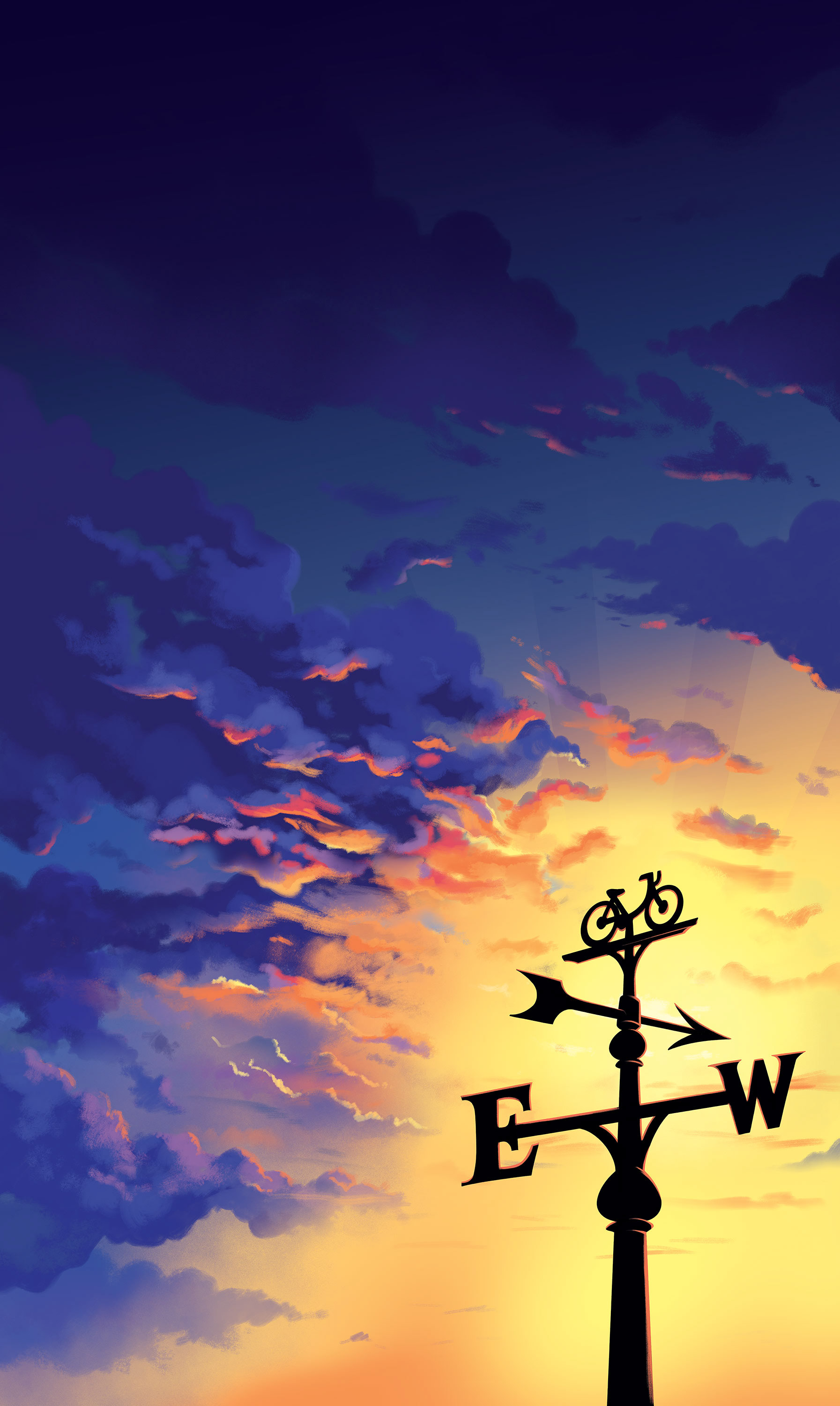 SKY tfl poster ILLUSTRATION  Digital Art  sky painting weather vane Il.jpg