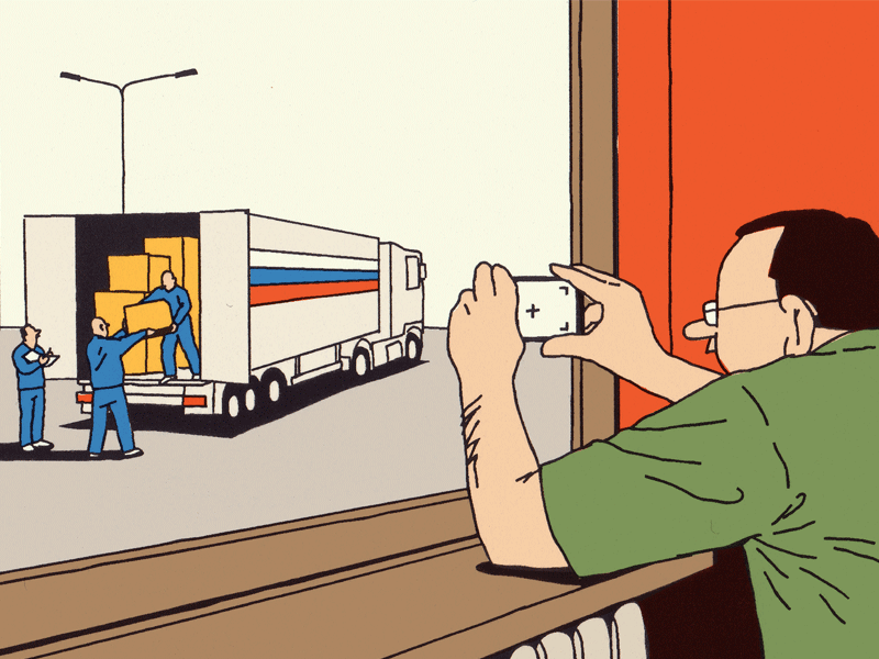 Spies Like Us article control driver editiorial illustration news poli.png