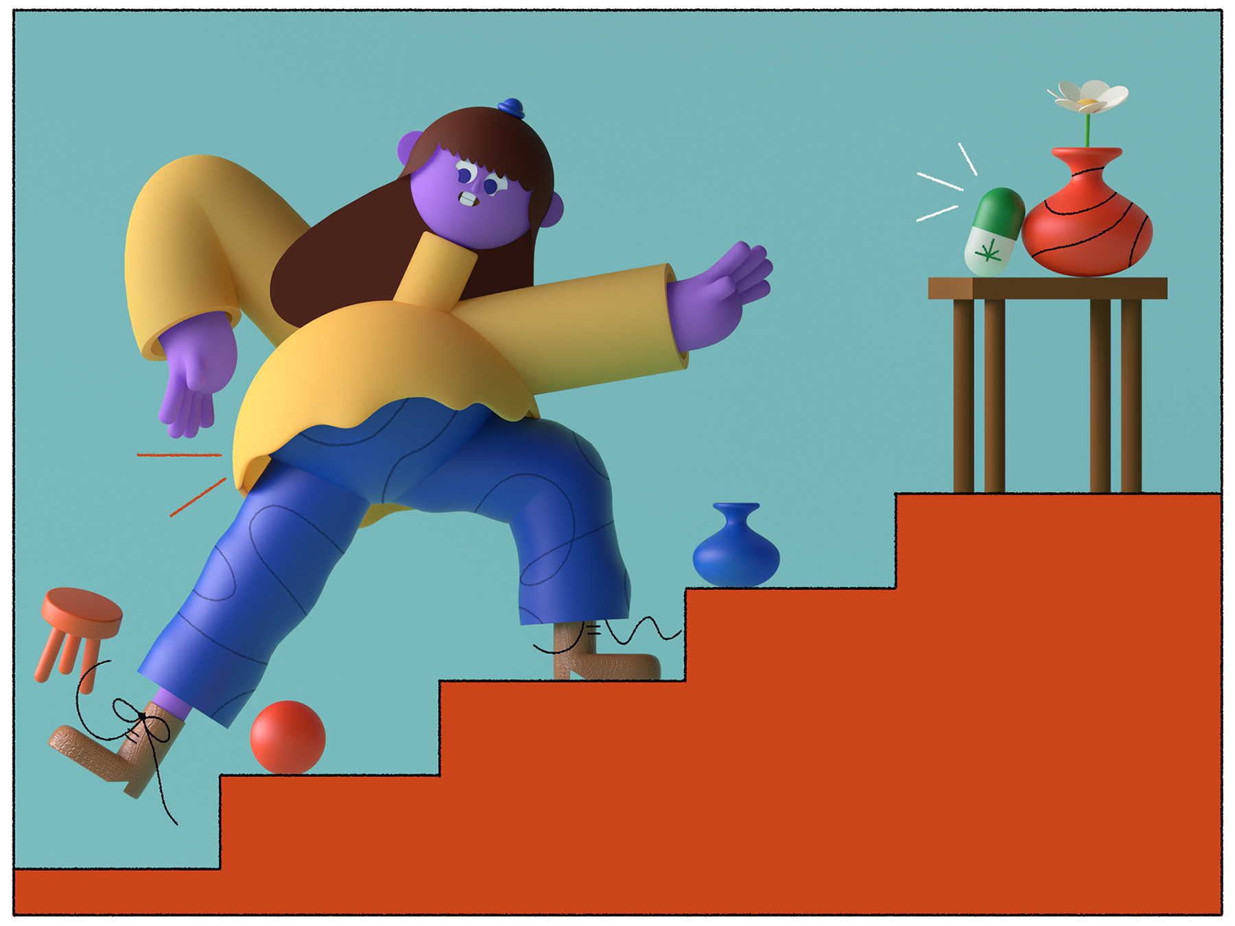 ILLUSTRATION  editorial Character design  3D Characters 3d design 3D i.jpg