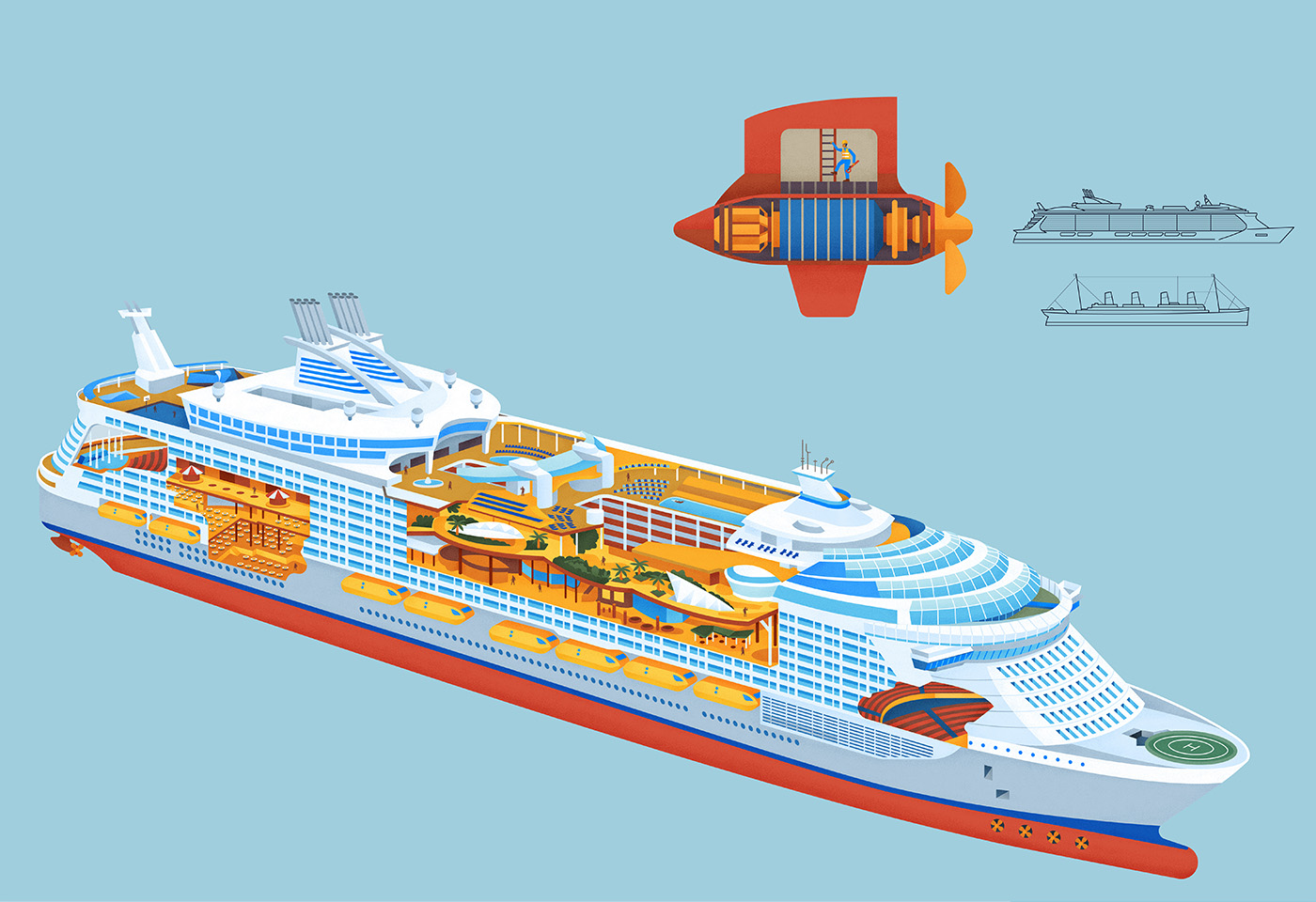 technical ILLUSTRATION  Perspective Ocean liner trains construction te (4).jpg
