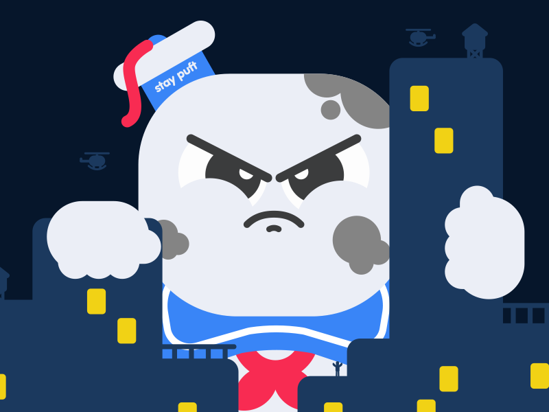 Stay puft character ghostbusters illustration marshmallow marshmallow.png