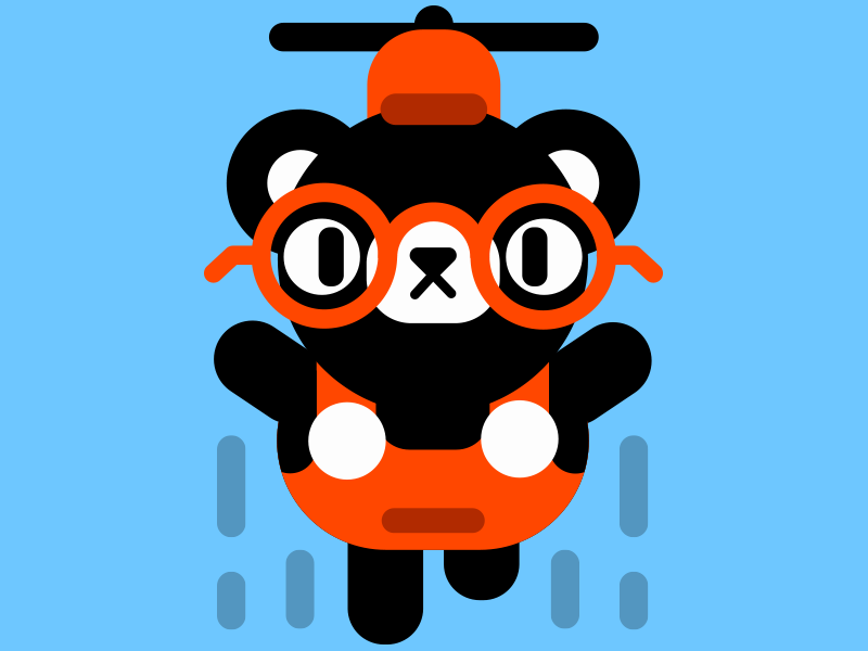Superbear bear character cute illustration vector.png