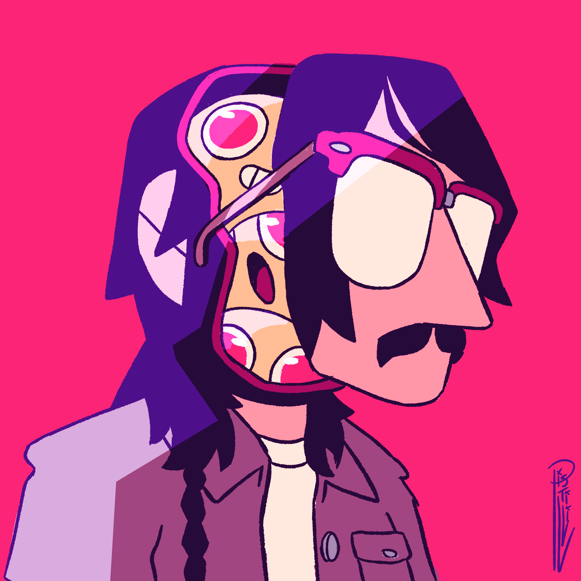 Character design  collab Digimon digital illustration ILLUSTRATION  Ni (4).png