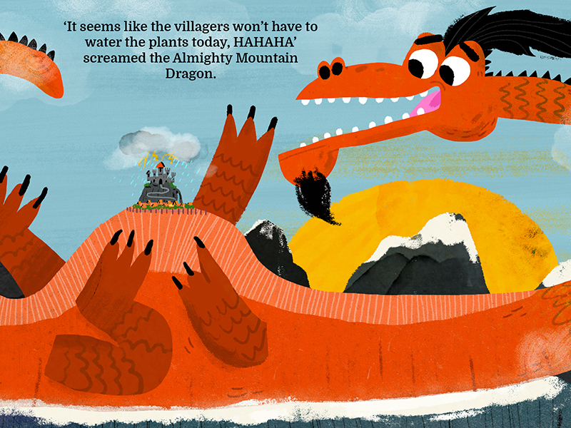 The Almighty Mountain Dragon book castle colour cute dragon draw drawi.jpg