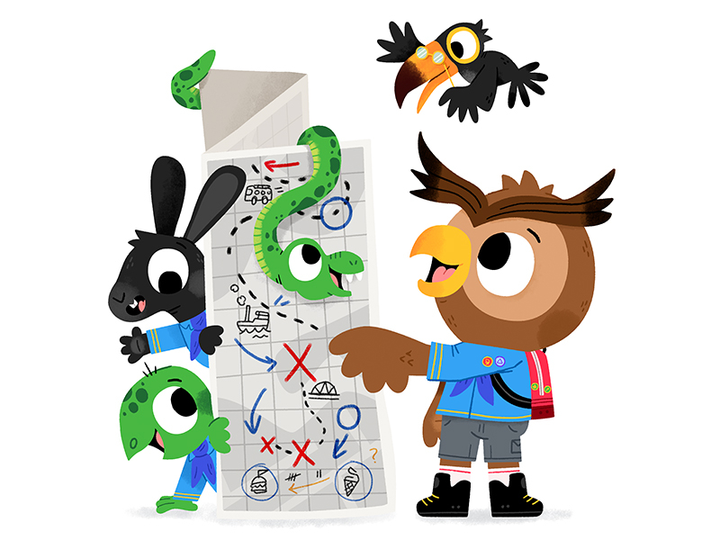 Adventure awaits! animals cute drawing fun illustration illustrator ki.jpg